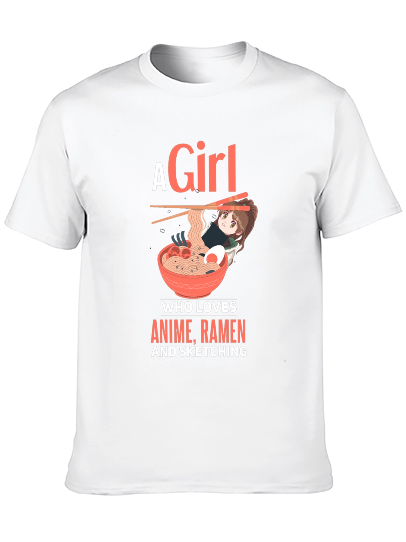 Anime Ramen Sketching T-Shirt