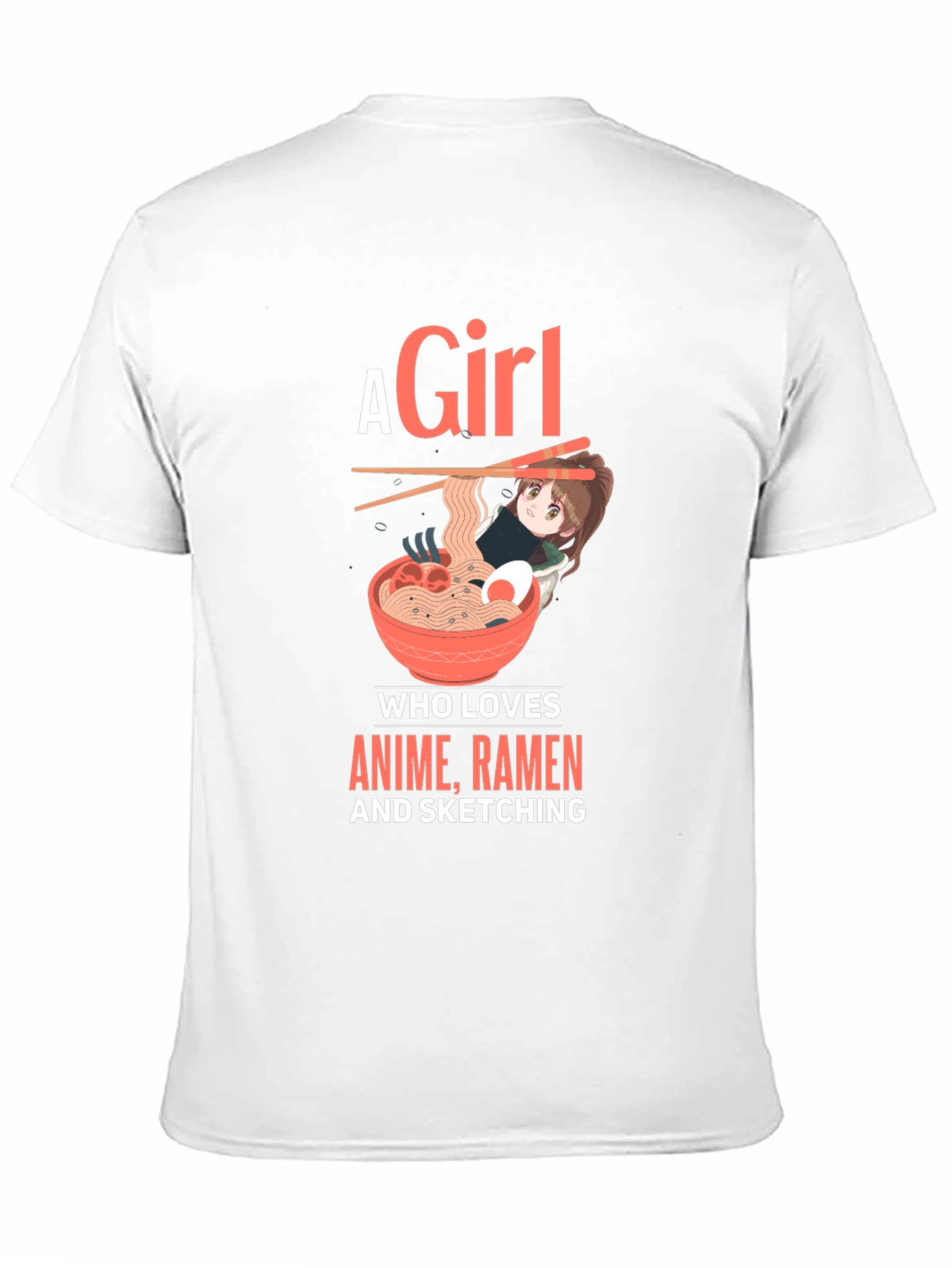 Anime Ramen Sketching T-Shirt