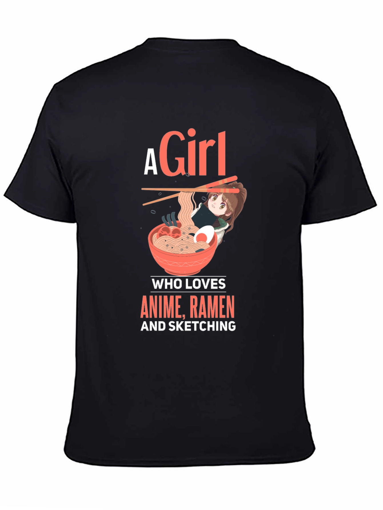 Anime Ramen Sketching T-Shirt
