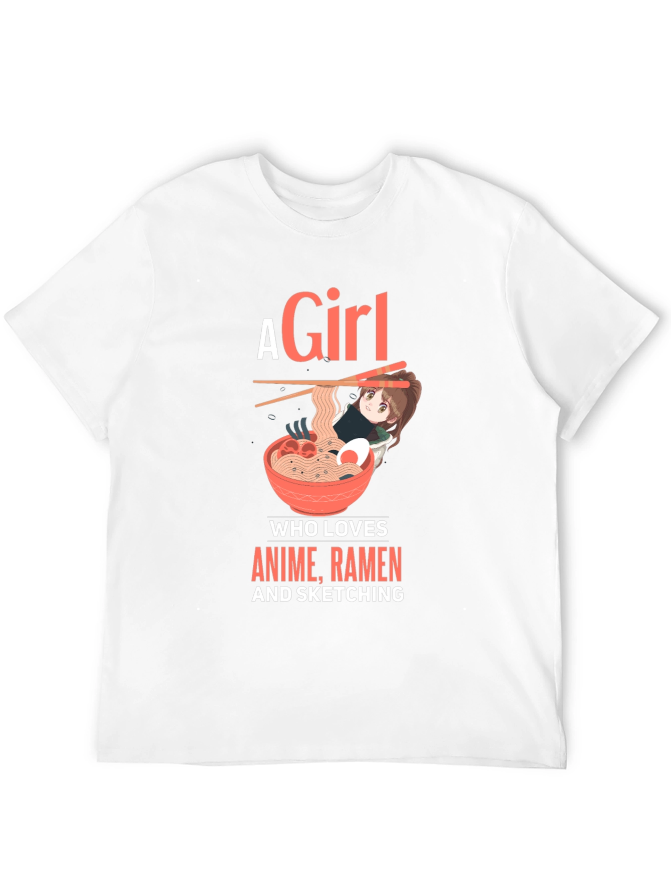 Anime Ramen Sketching T-Shirt