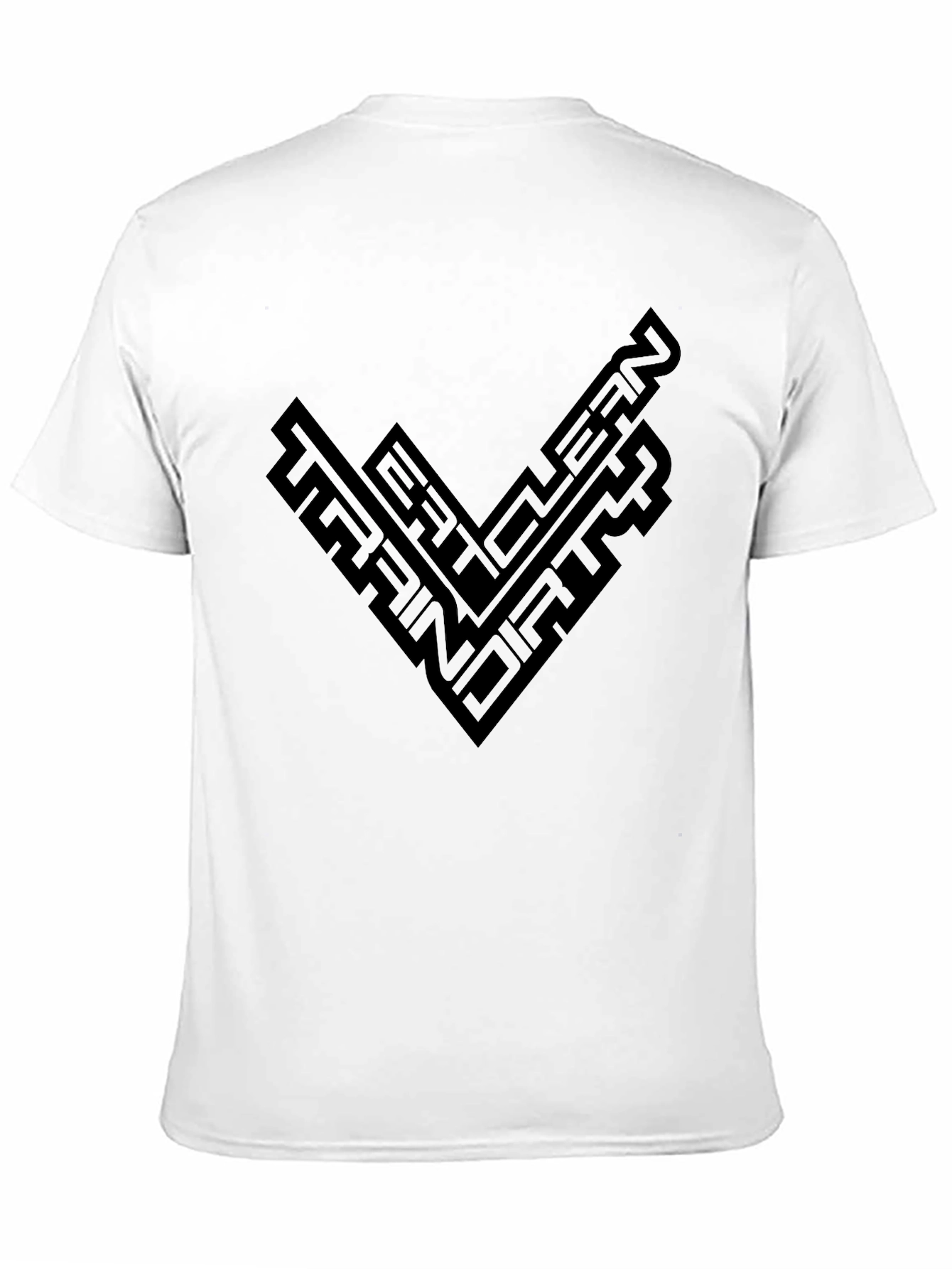 Eat Clean Train Dirty Black Graphic Tee