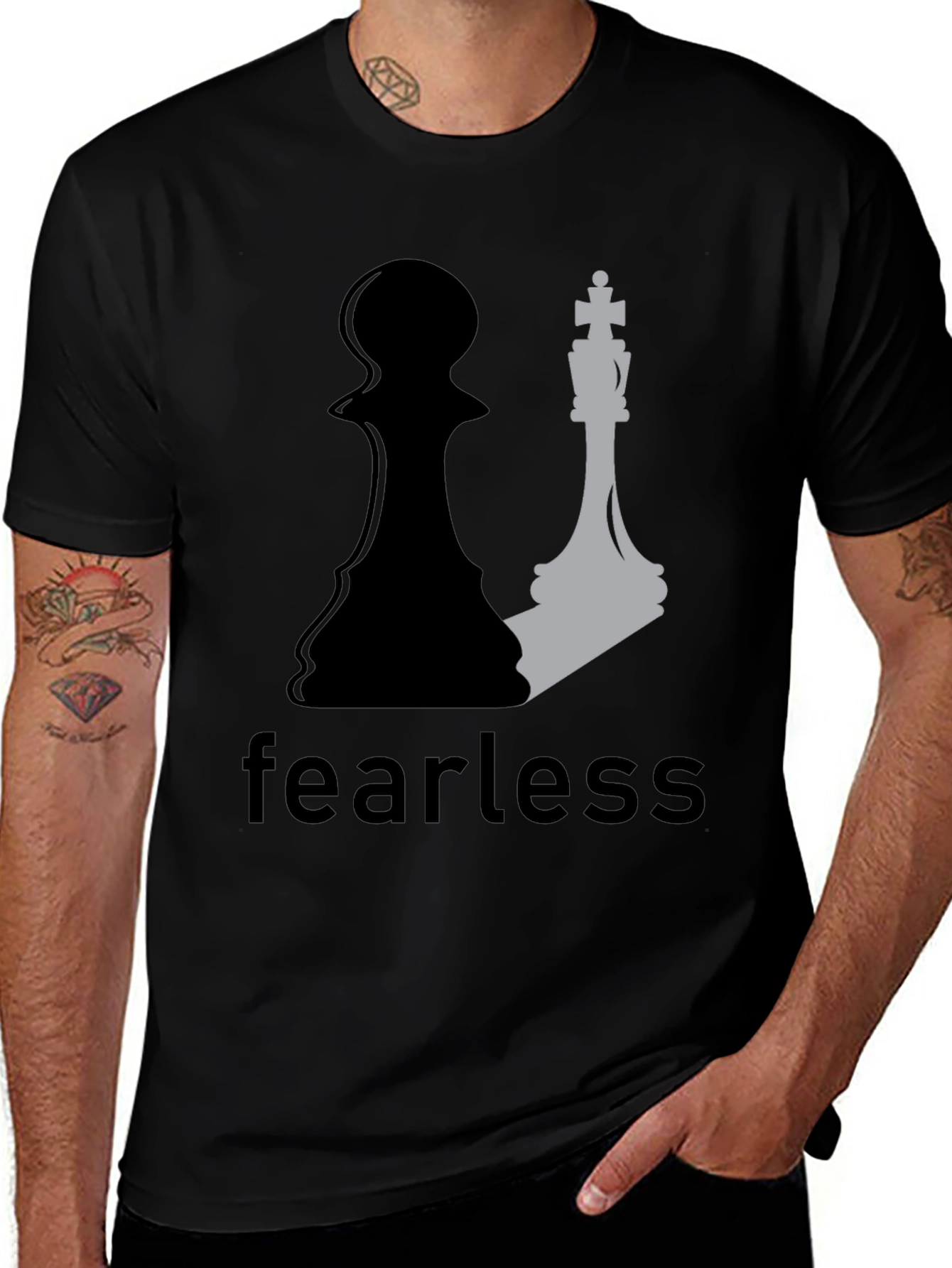 Fearless Chess Tee: Pawn to King Graphic T-Shirt
