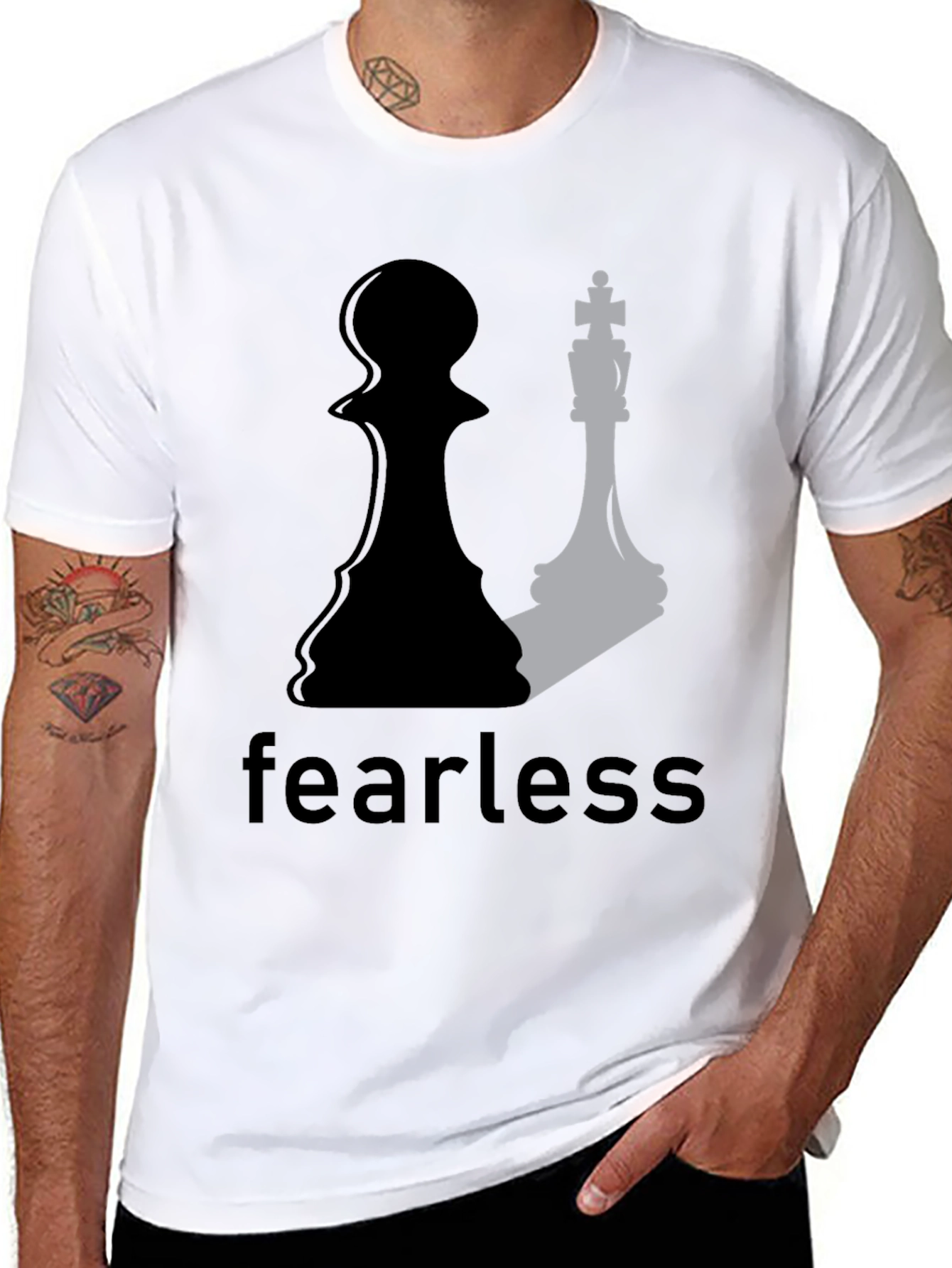 Fearless Chess Tee: Pawn to King Graphic T-Shirt