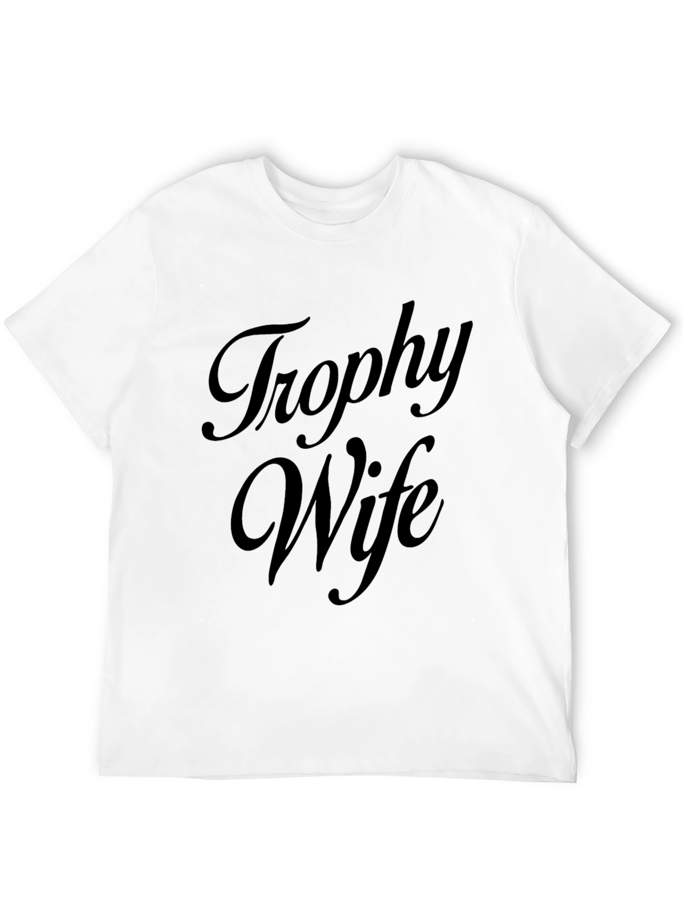 Trophy Wife Graphic Tee - Black Cotton Shirt