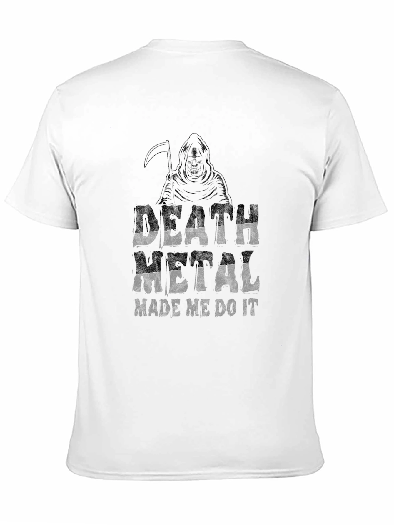 Death Metal Made Me Do It Black T-Shirt