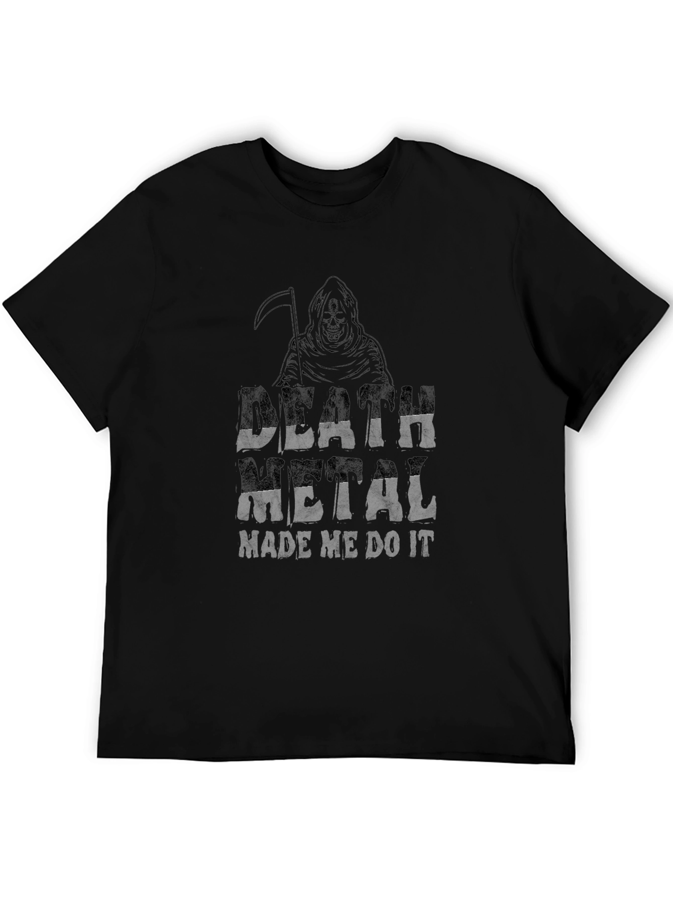 Death Metal Made Me Do It Black T-Shirt