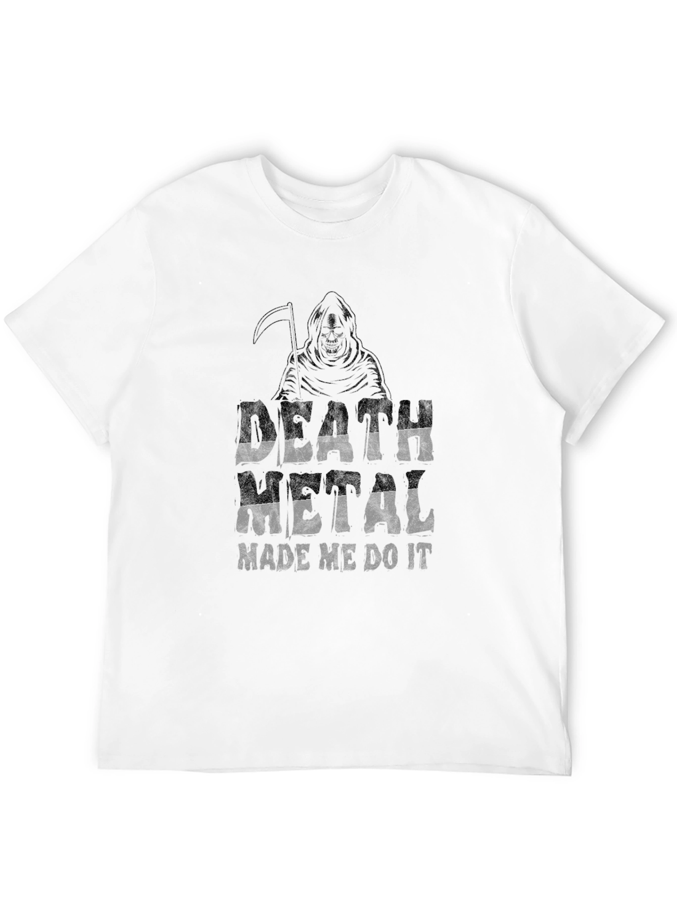 Death Metal Made Me Do It Black T-Shirt
