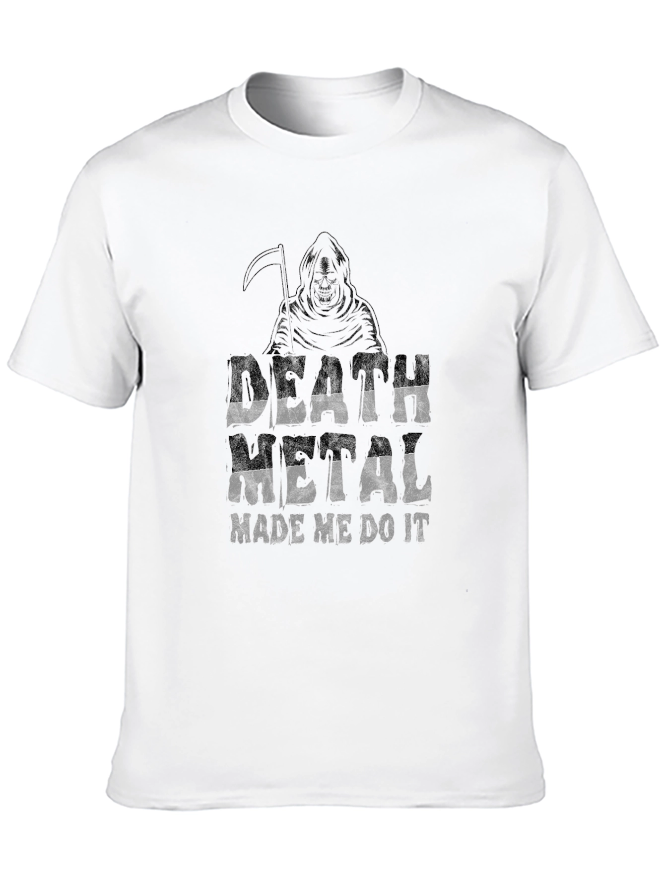 Death Metal Made Me Do It Black T-Shirt