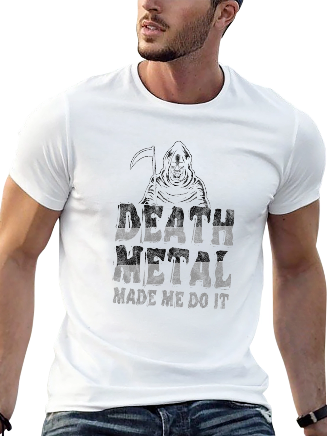 Death Metal Made Me Do It Black T-Shirt
