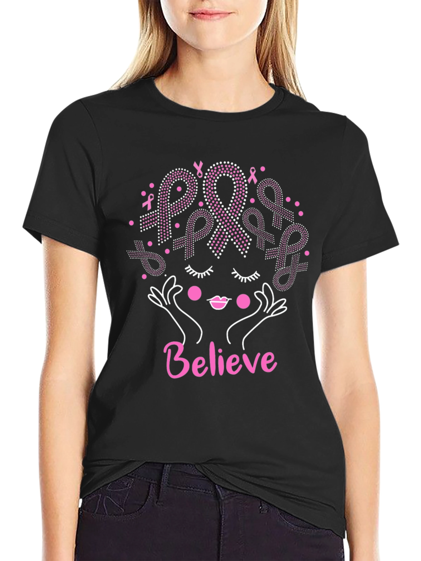 Believe Breast Cancer Awareness T-Shirt