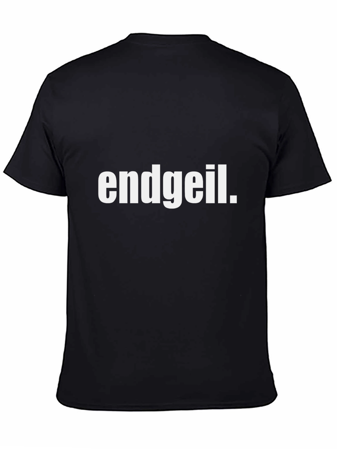 Endgeil Black T-Shirt - Bold Statement Tee