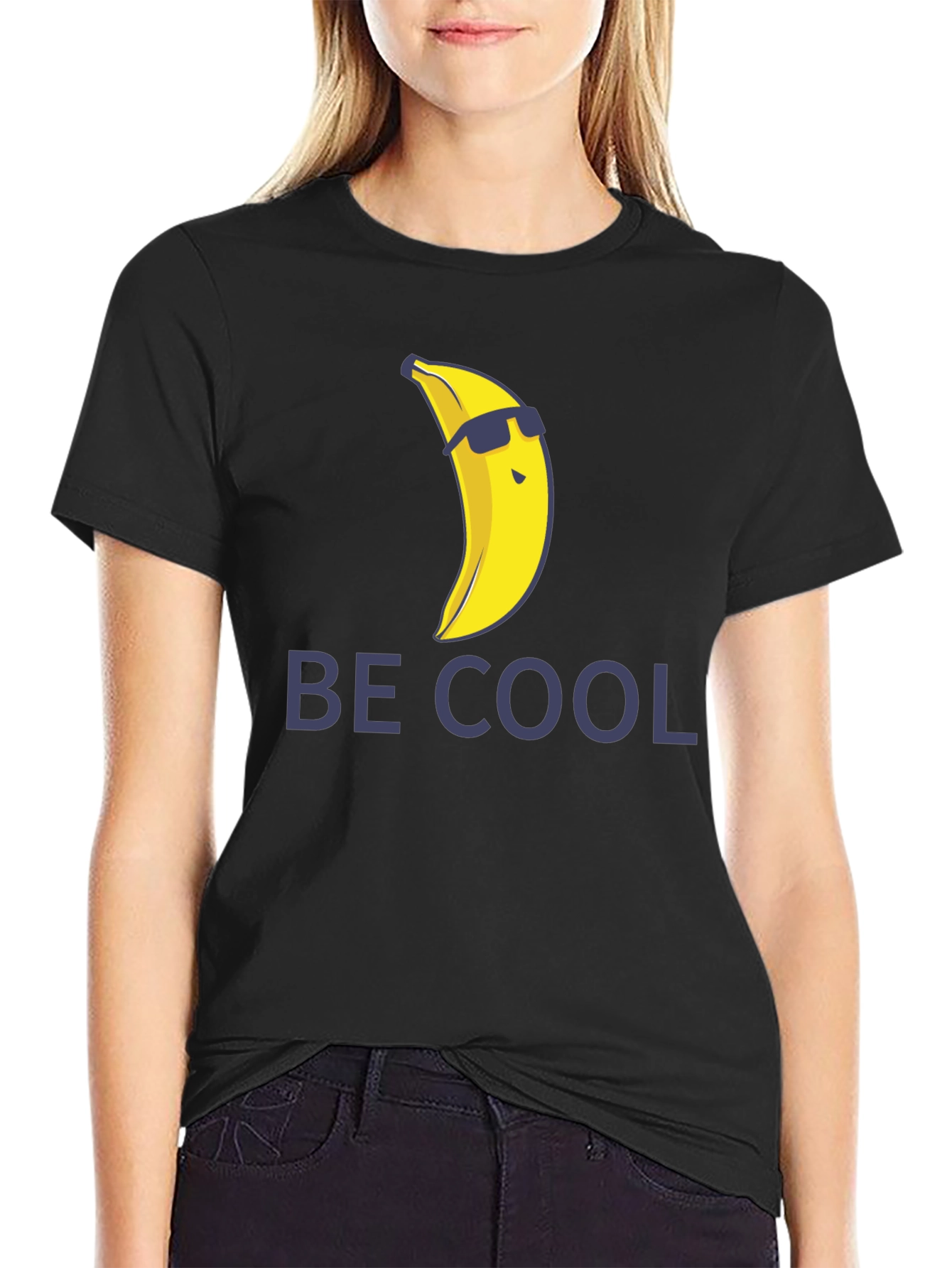 Cool Banana Graphic Tee - Unisex Black T-Shirt