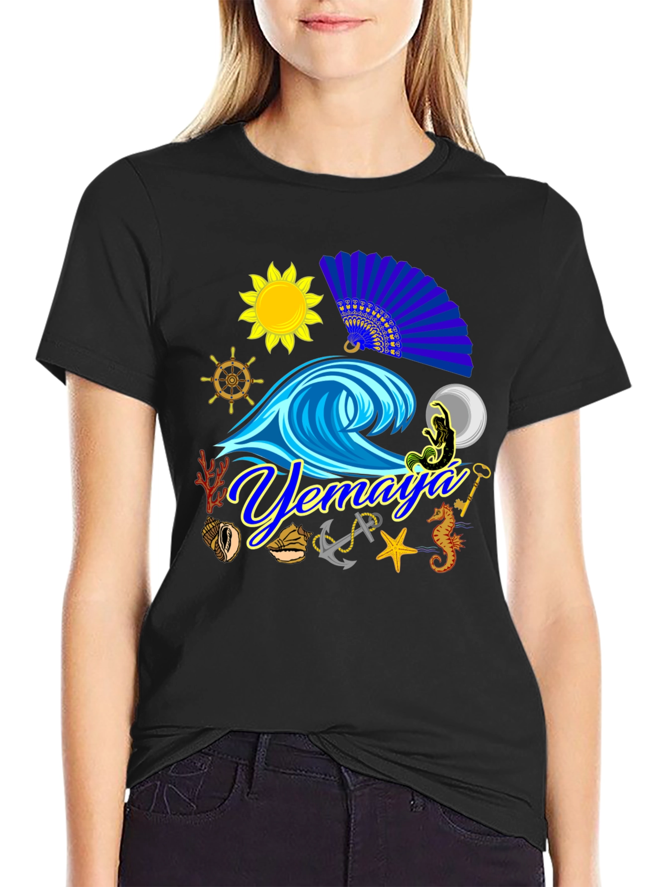 Yemaya T-Shirt Ocean Lover Tee Nautical Theme