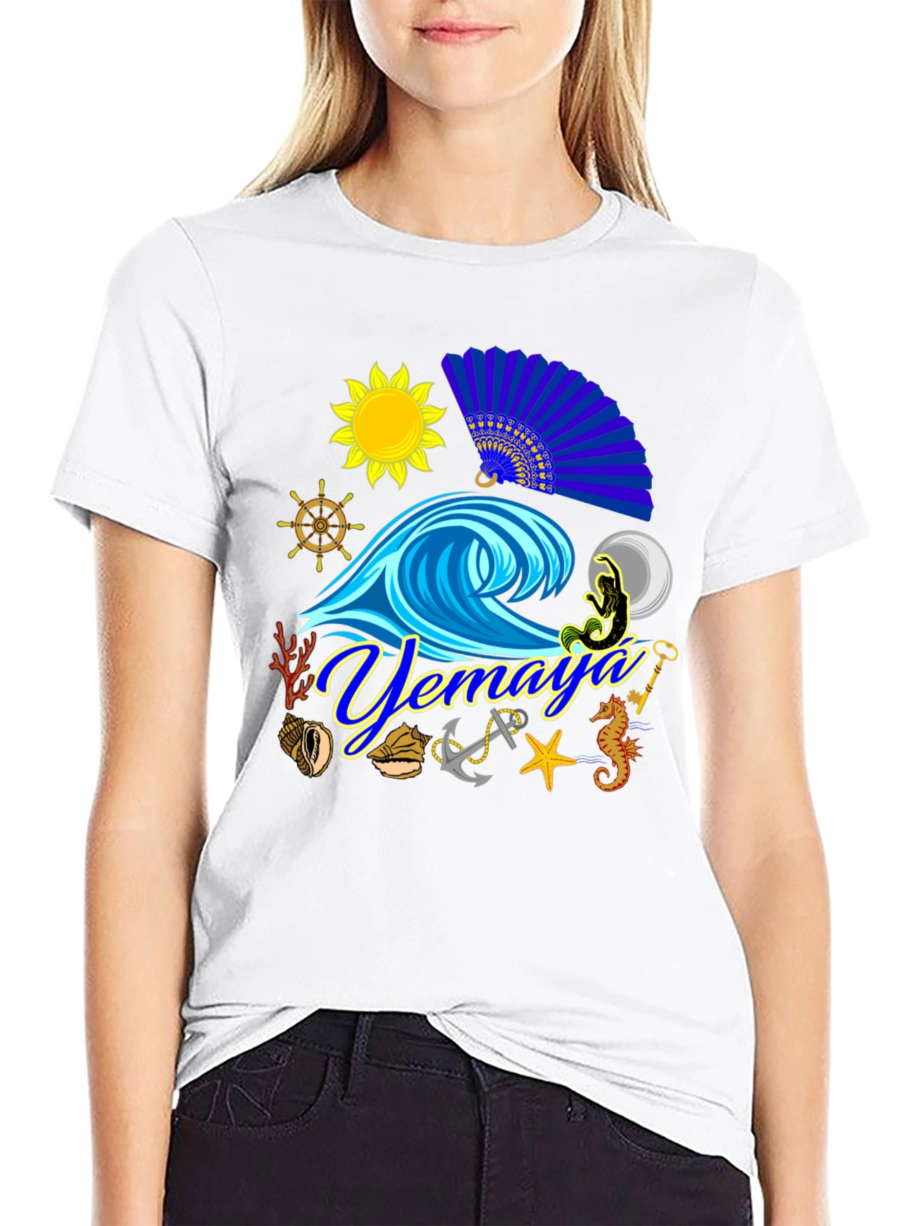 Yemaya T-Shirt Ocean Lover Tee Nautical Theme