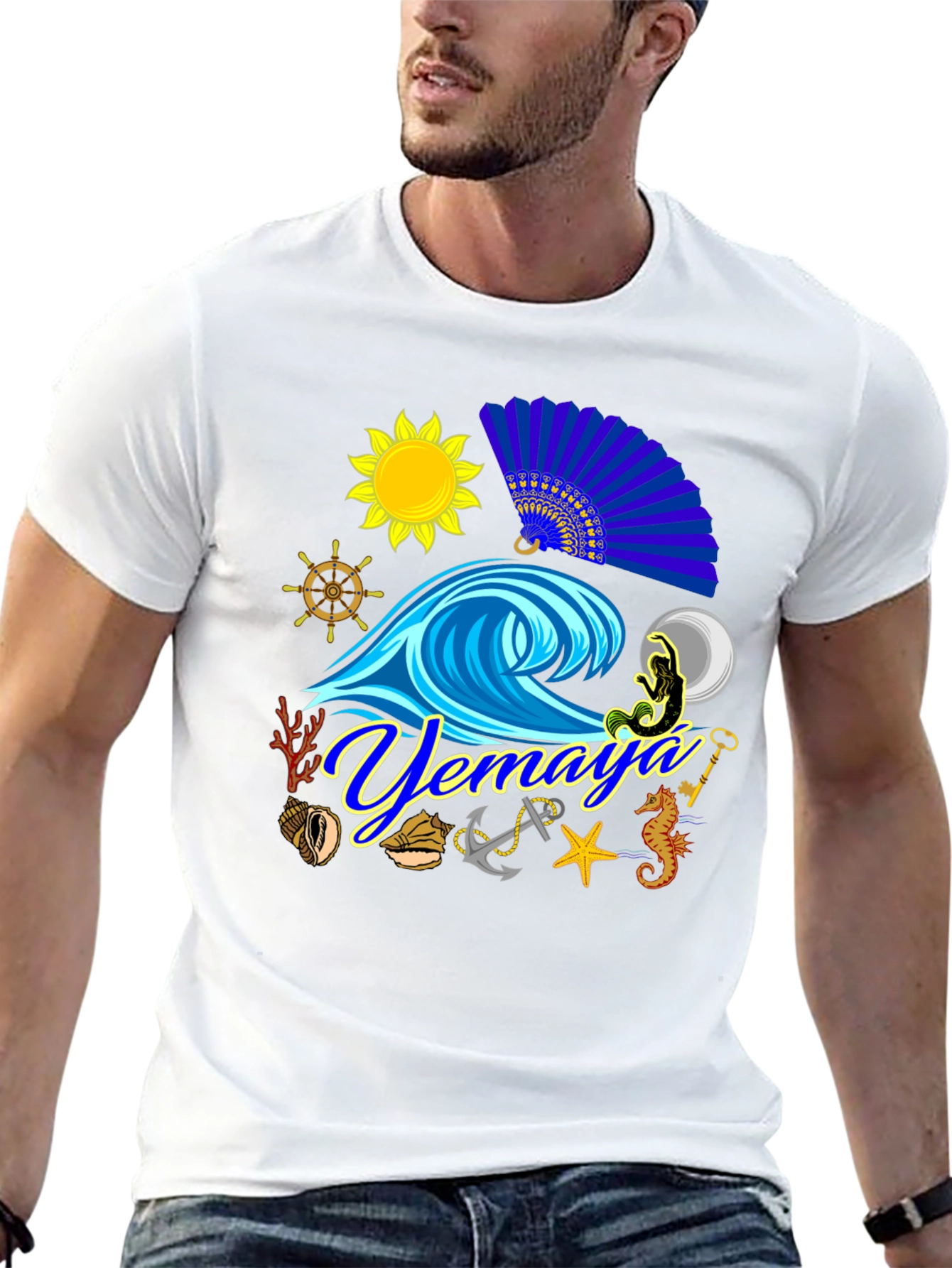 Yemaya T-Shirt Ocean Lover Tee Nautical Theme