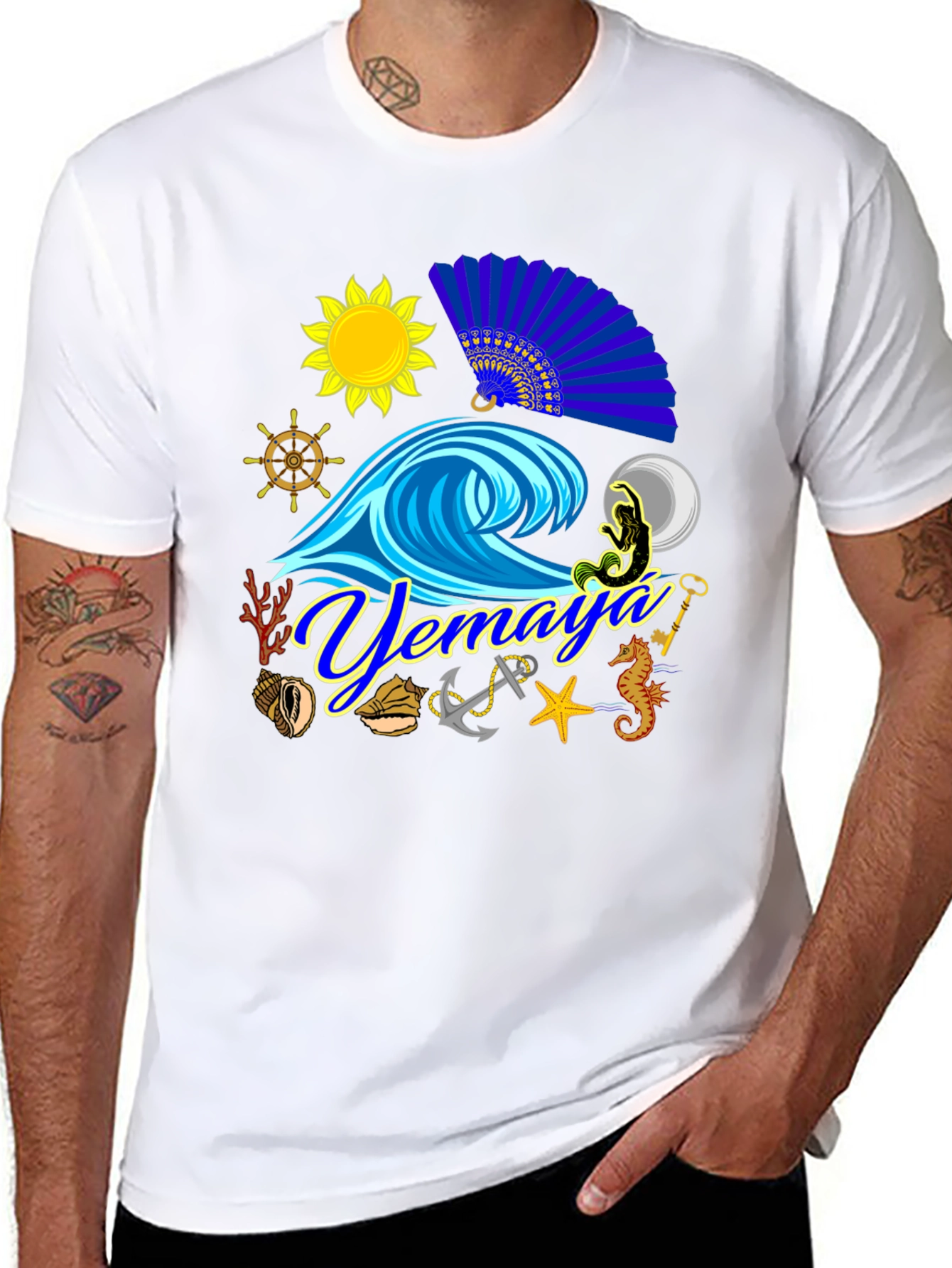 Yemaya T-Shirt Ocean Lover Tee Nautical Theme