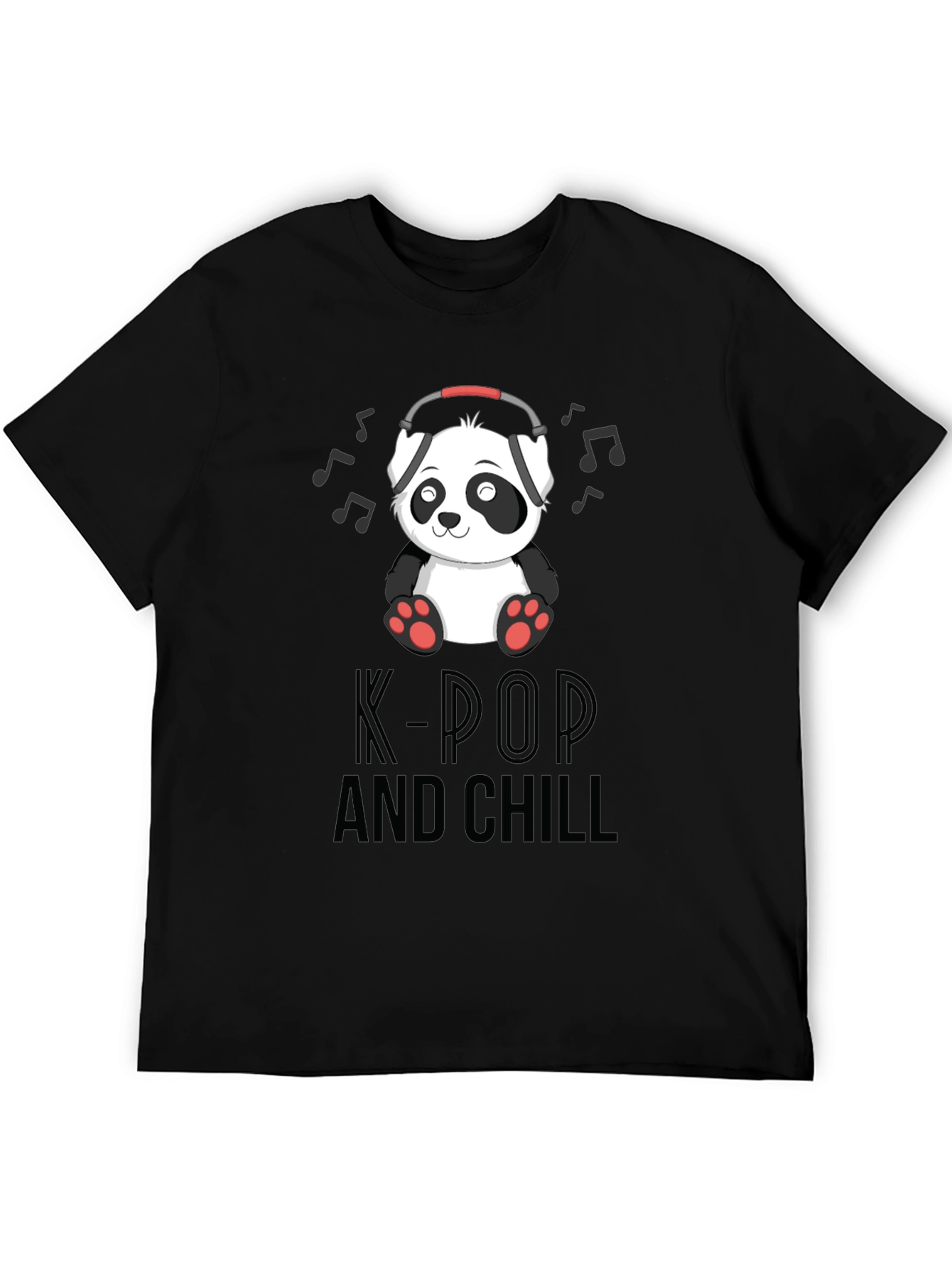 K-Pop and Chill Panda Graphic Tee