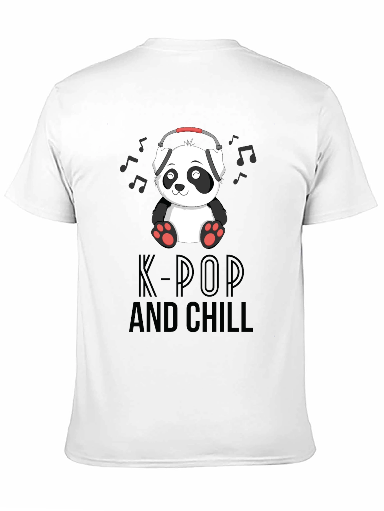 K-Pop and Chill Panda Graphic Tee