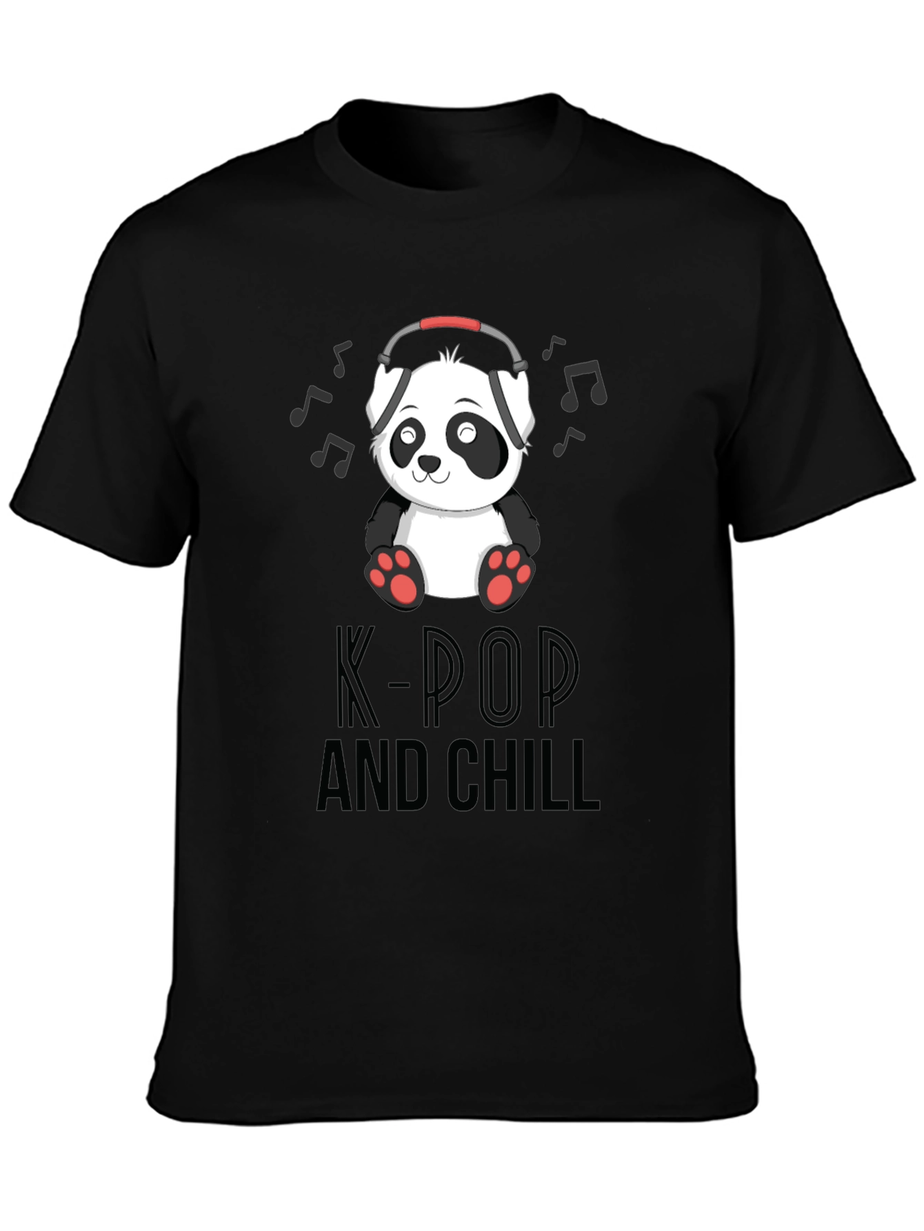K-Pop and Chill Panda Graphic Tee