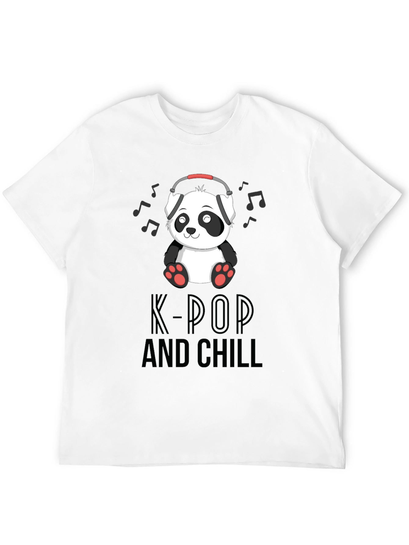 K-Pop and Chill Panda Graphic Tee