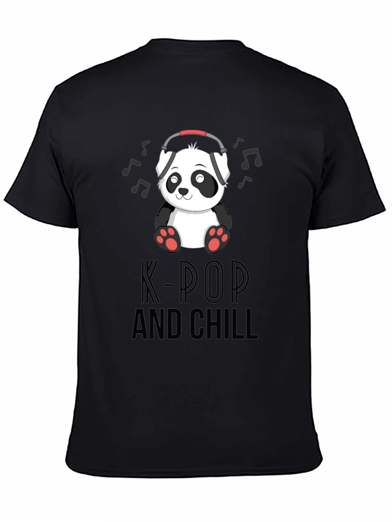K-Pop and Chill Panda Graphic Tee