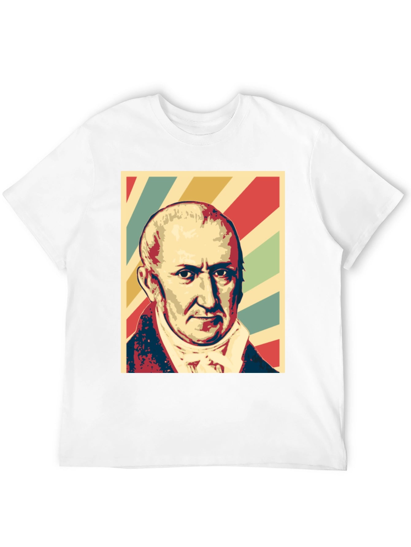 Historical Figure Portrait Graphic T-Shirt