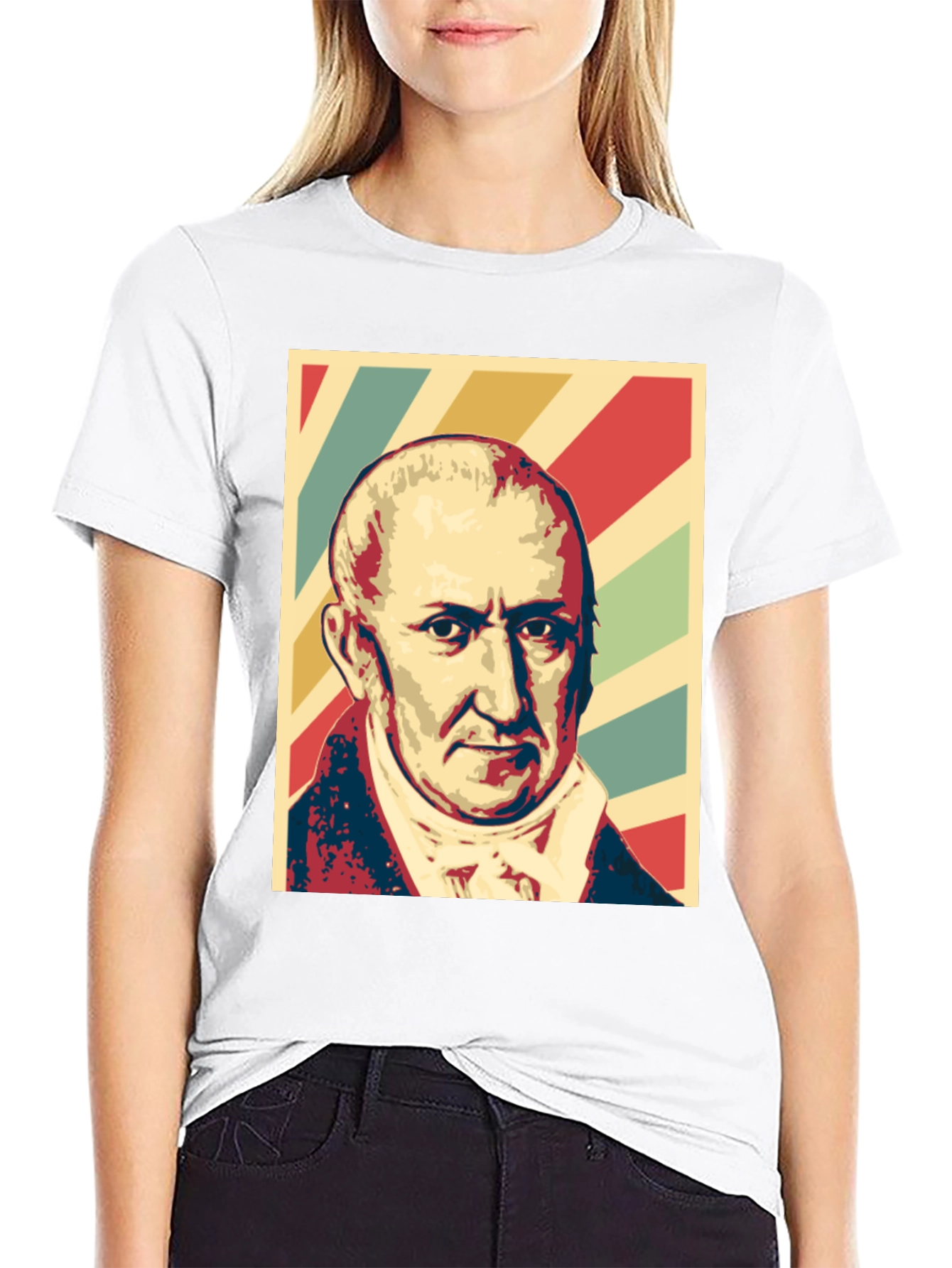 Historical Figure Portrait Graphic T-Shirt