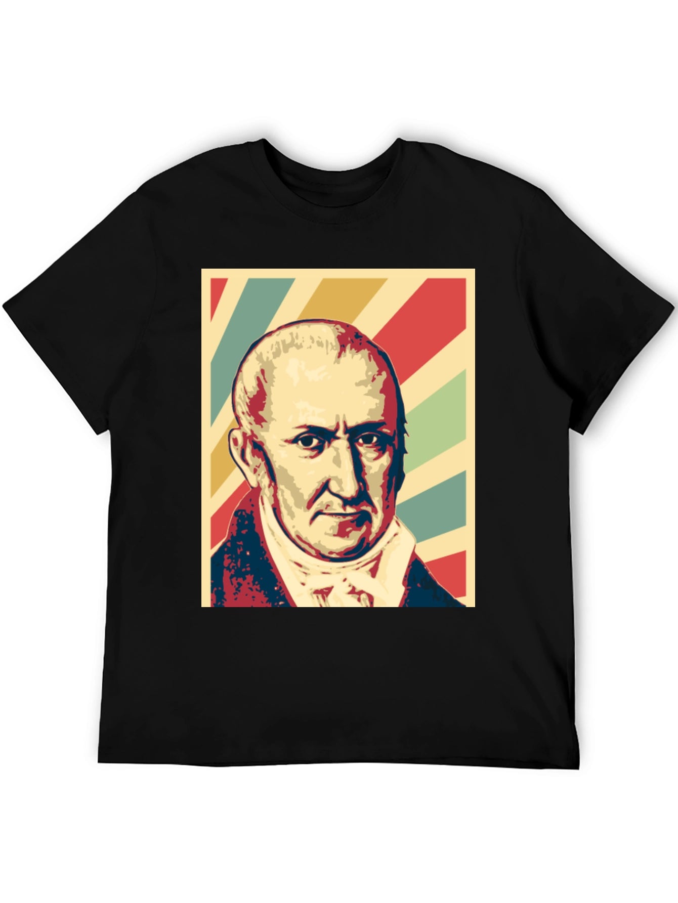 Historical Figure Portrait Graphic T-Shirt