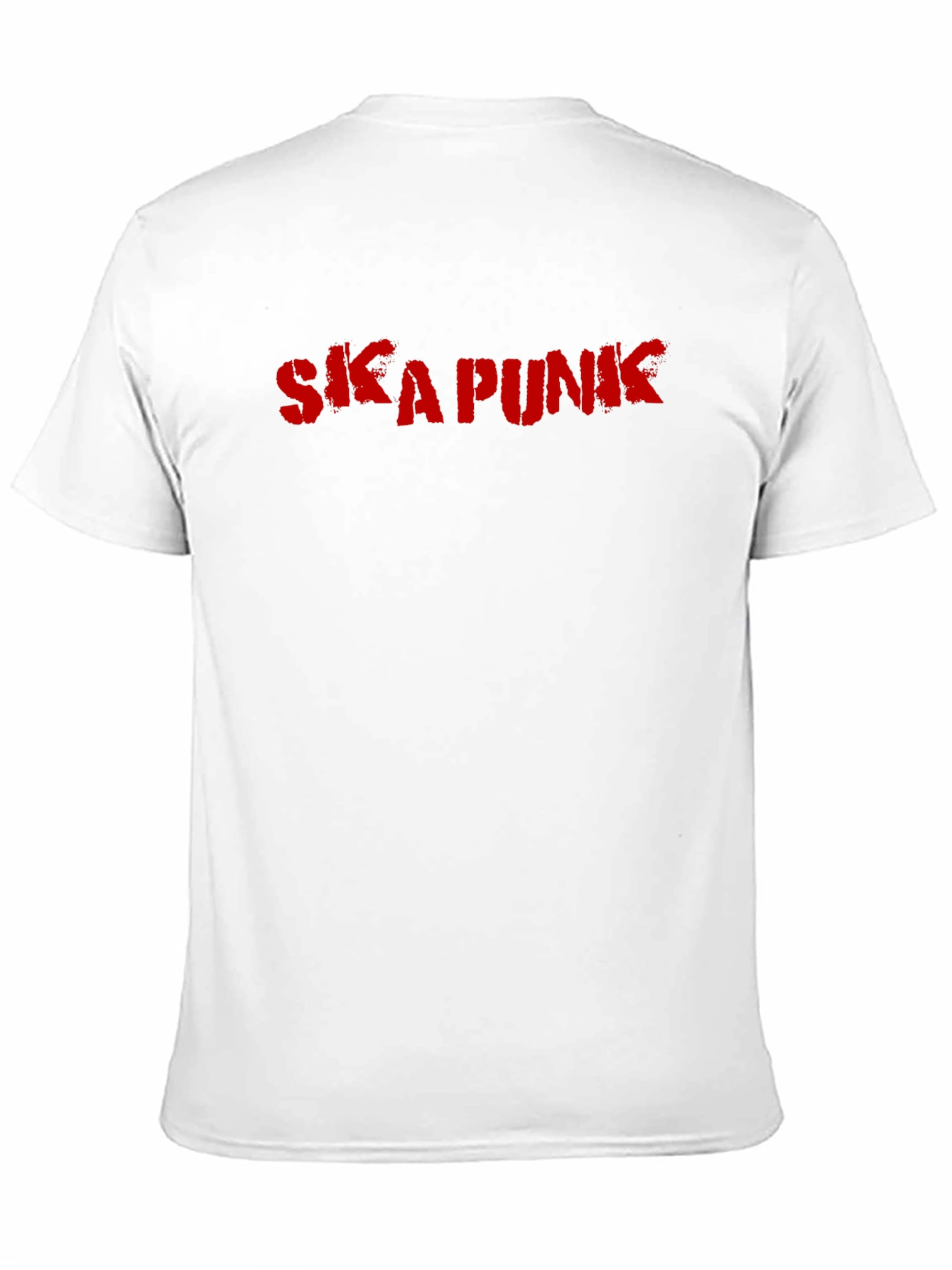 Ska Punk Graphic Tee - Black Cotton Casual