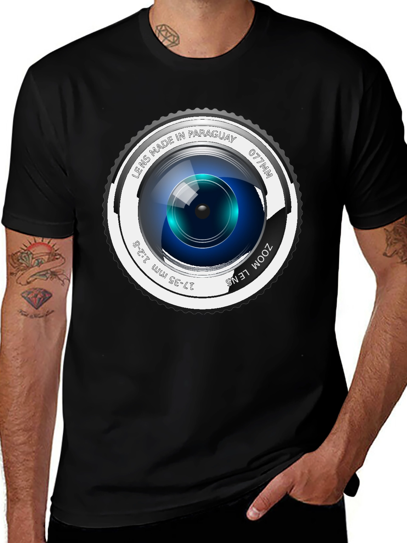 Lens Graphic Tee - Camera Zoom Style T-Shirt