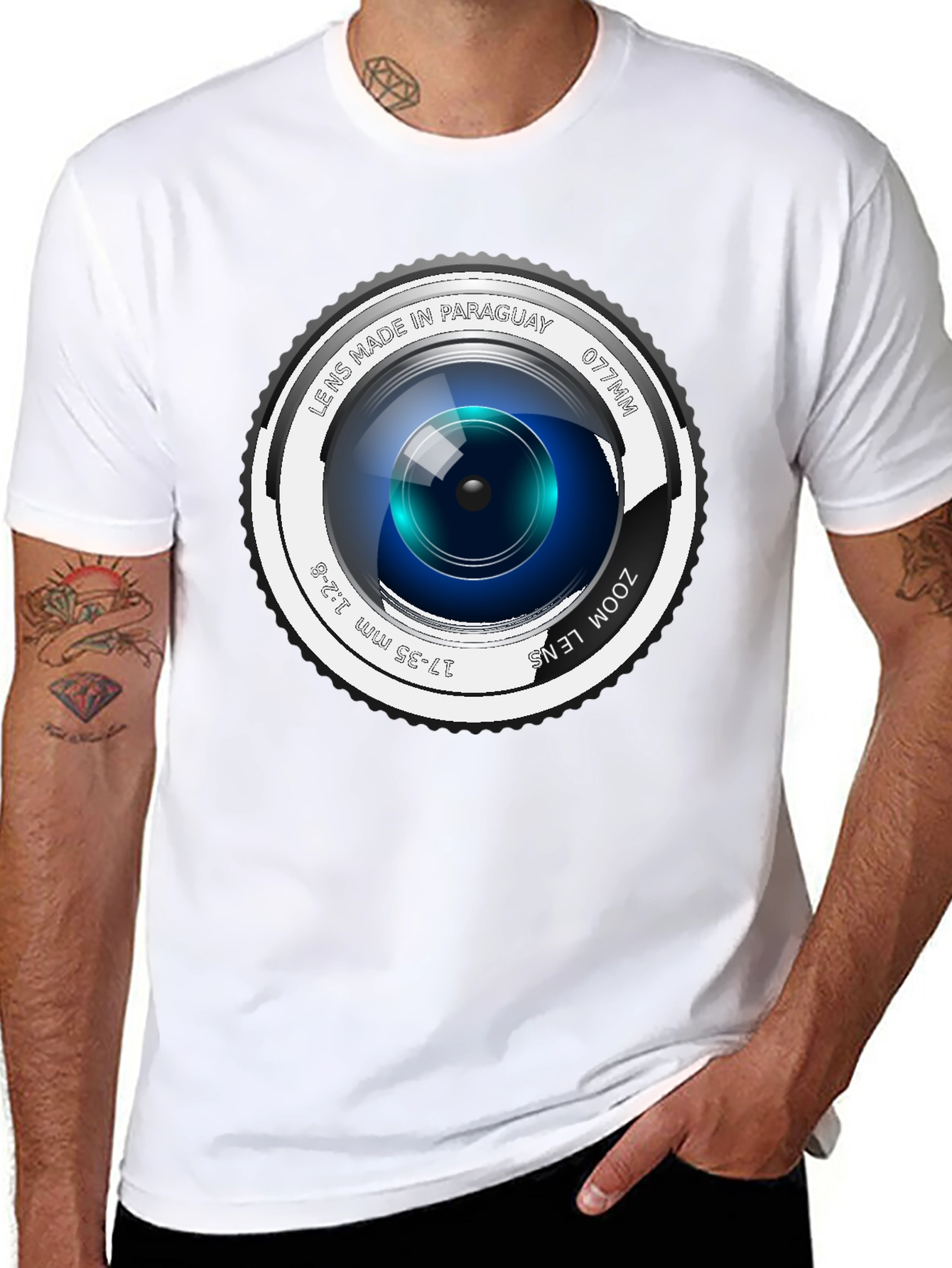 Lens Graphic Tee - Camera Zoom Style T-Shirt