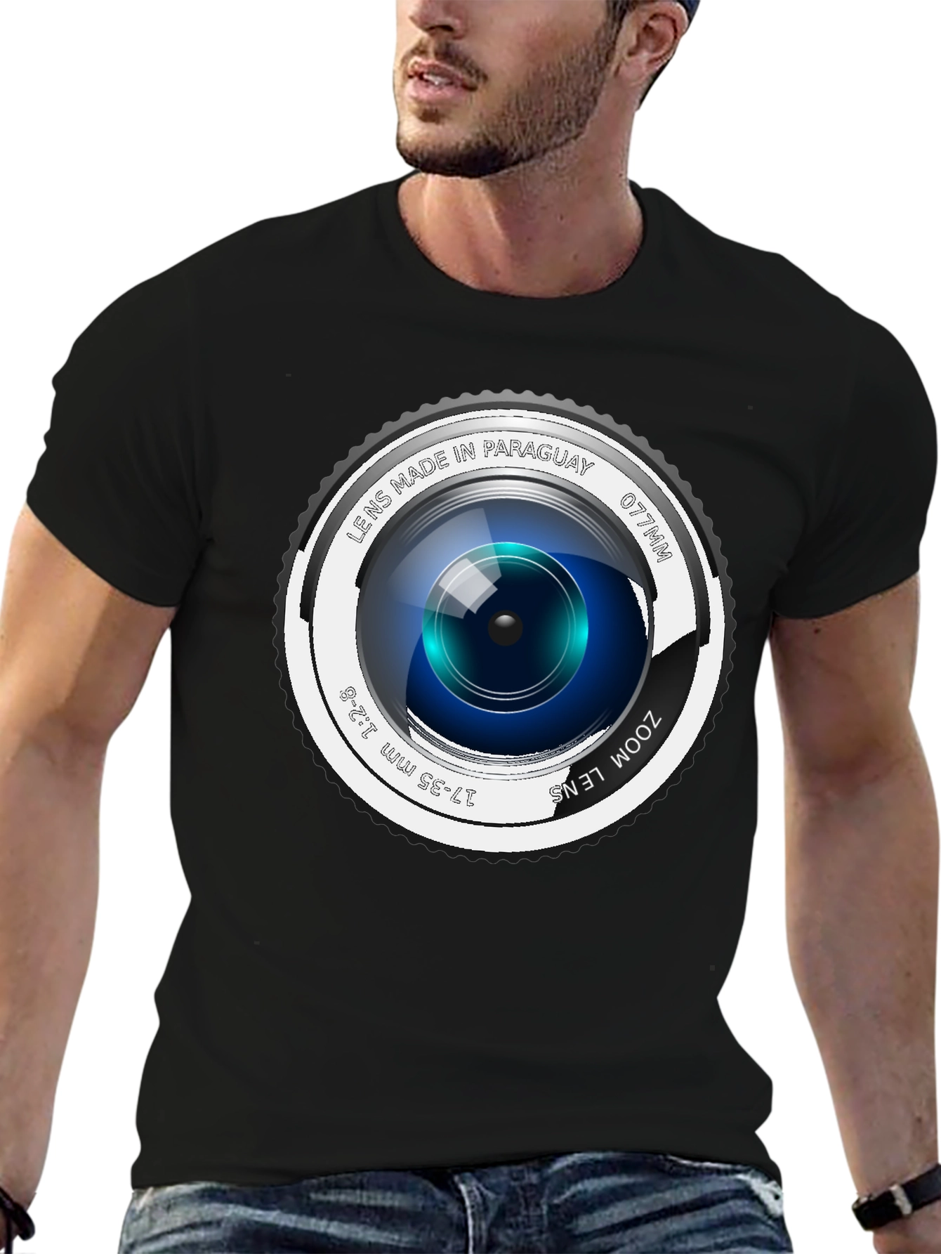 Lens Graphic Tee - Camera Zoom Style T-Shirt