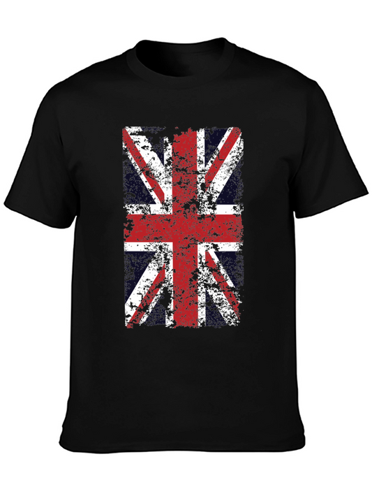 Union Jack Distressed Graphic T-Shirt