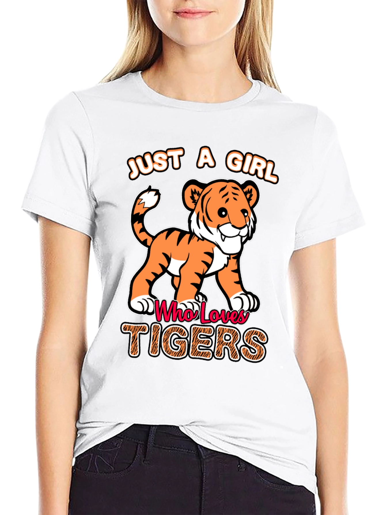 Just a Girl Who Loves Tigers T-Shirt