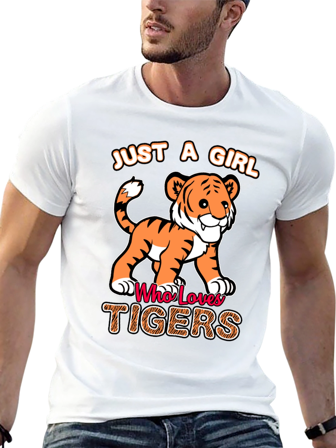 Just a Girl Who Loves Tigers T-Shirt