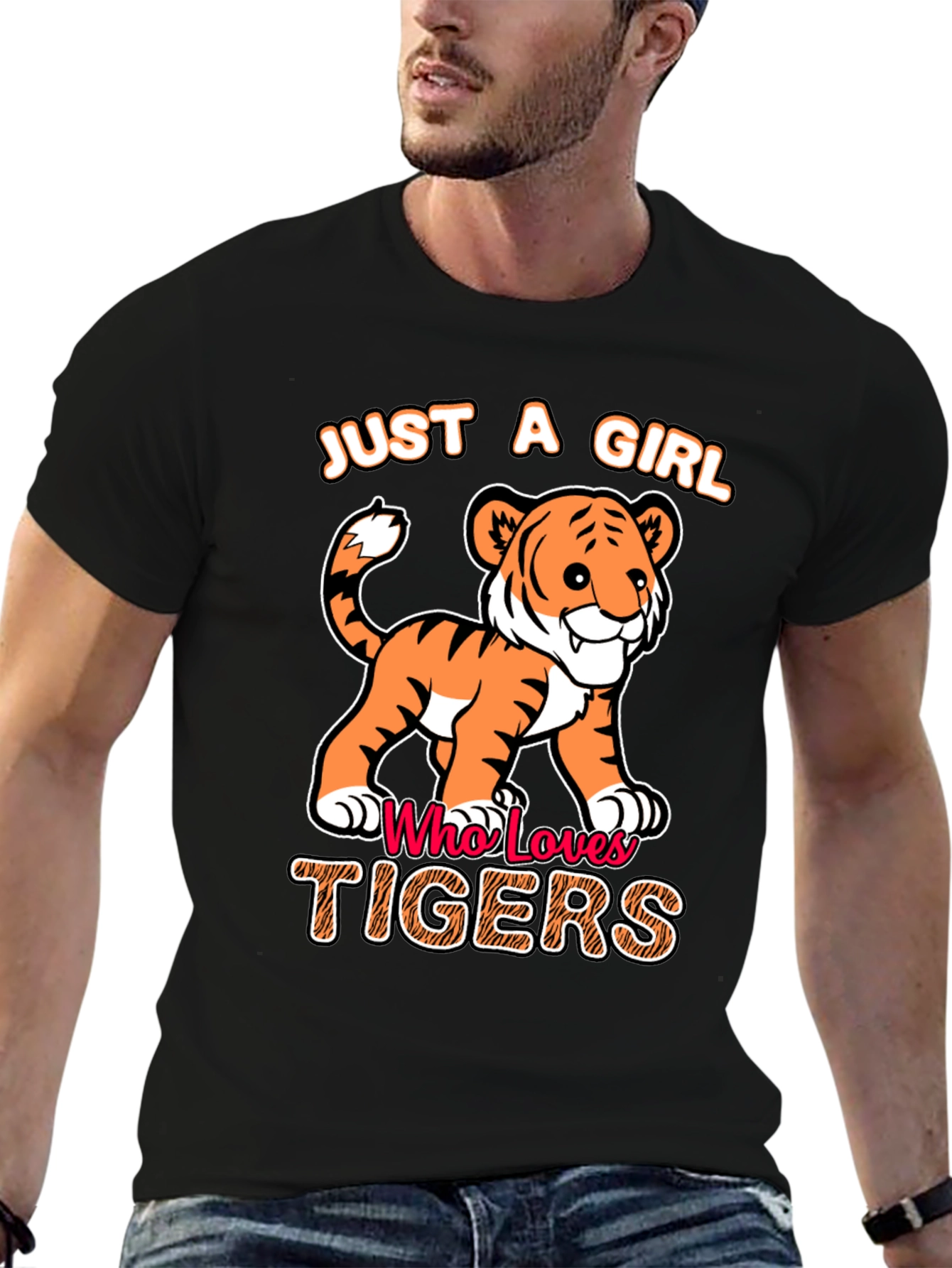 Just a Girl Who Loves Tigers T-Shirt