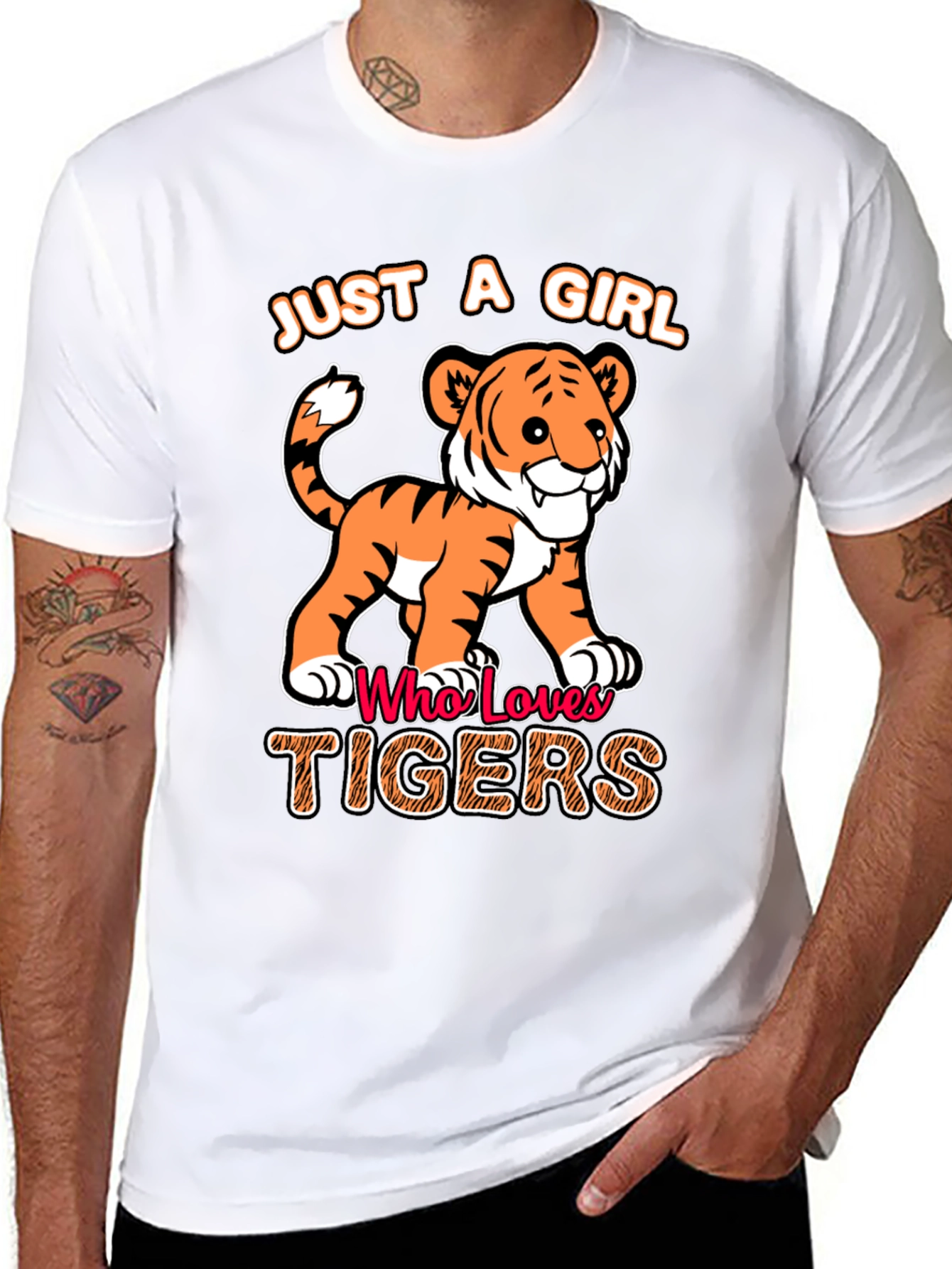 Just a Girl Who Loves Tigers T-Shirt