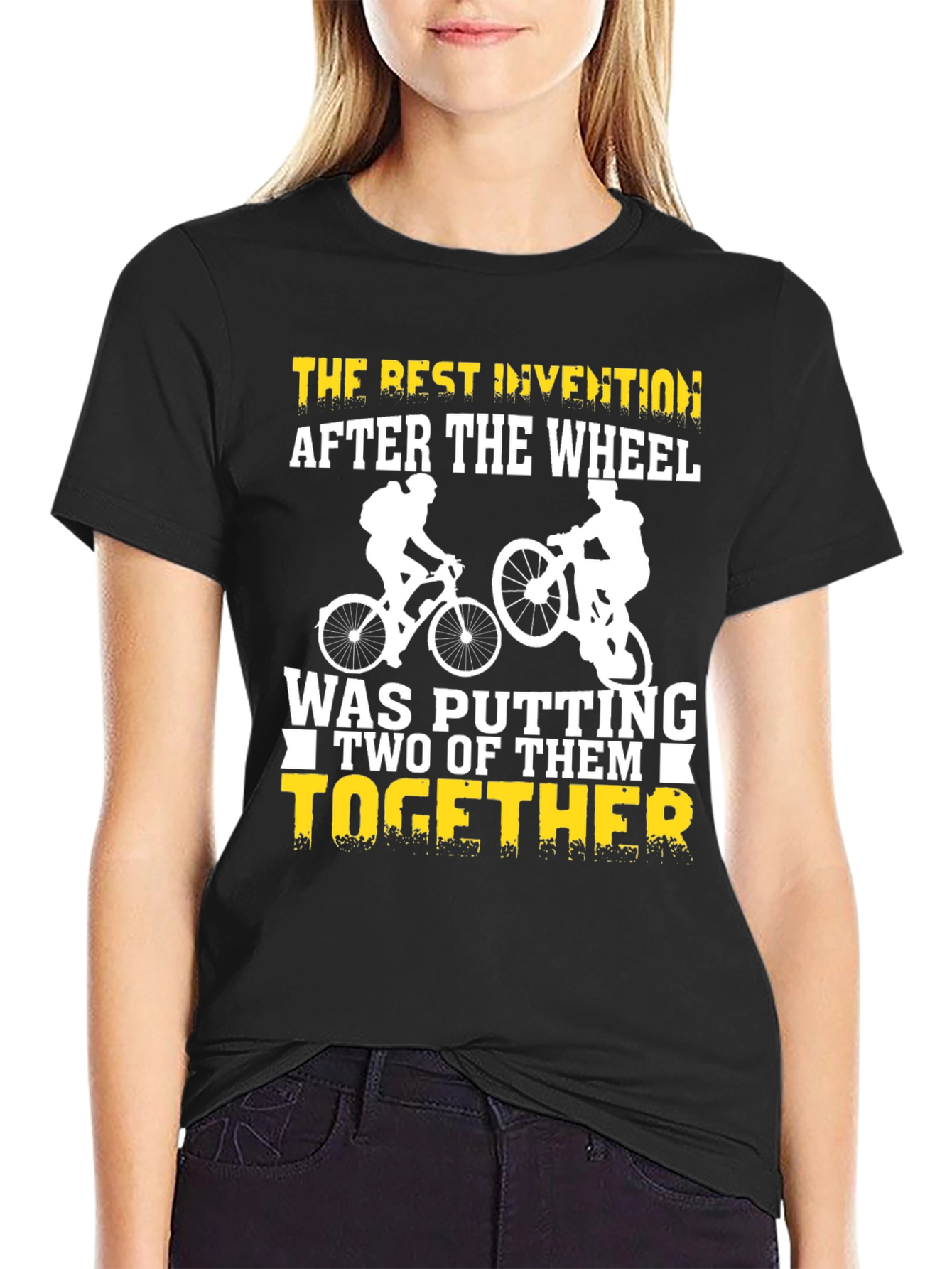 Funny Bicycle T-Shirt - Best Invention After The Wheel