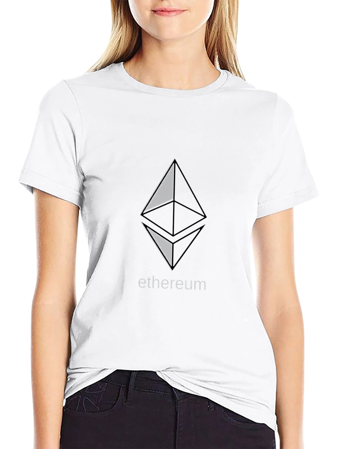 Ethereum Logo Black T-Shirt - Crypto Fashion