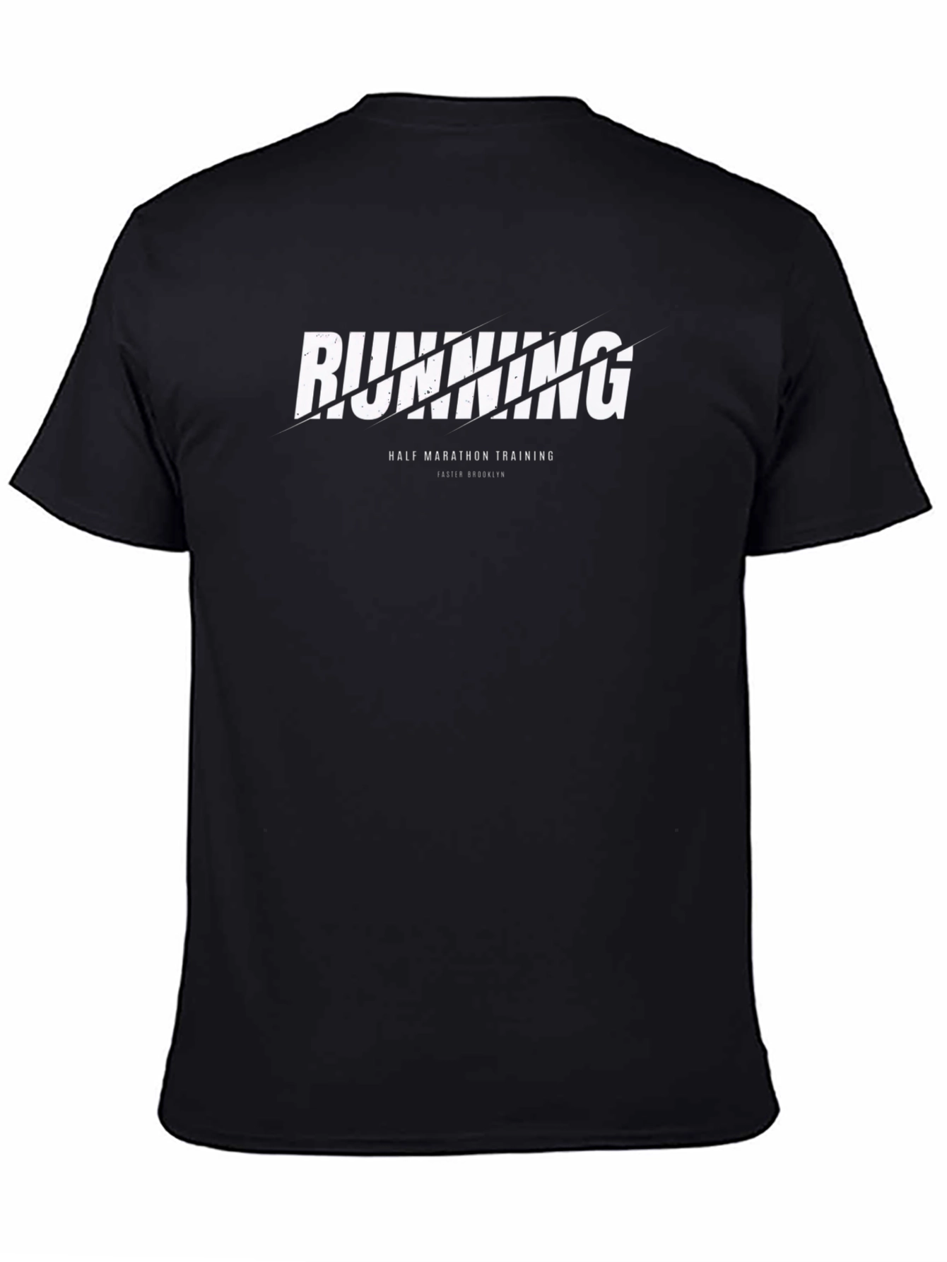 Running Half Marathon Training Tee - Black