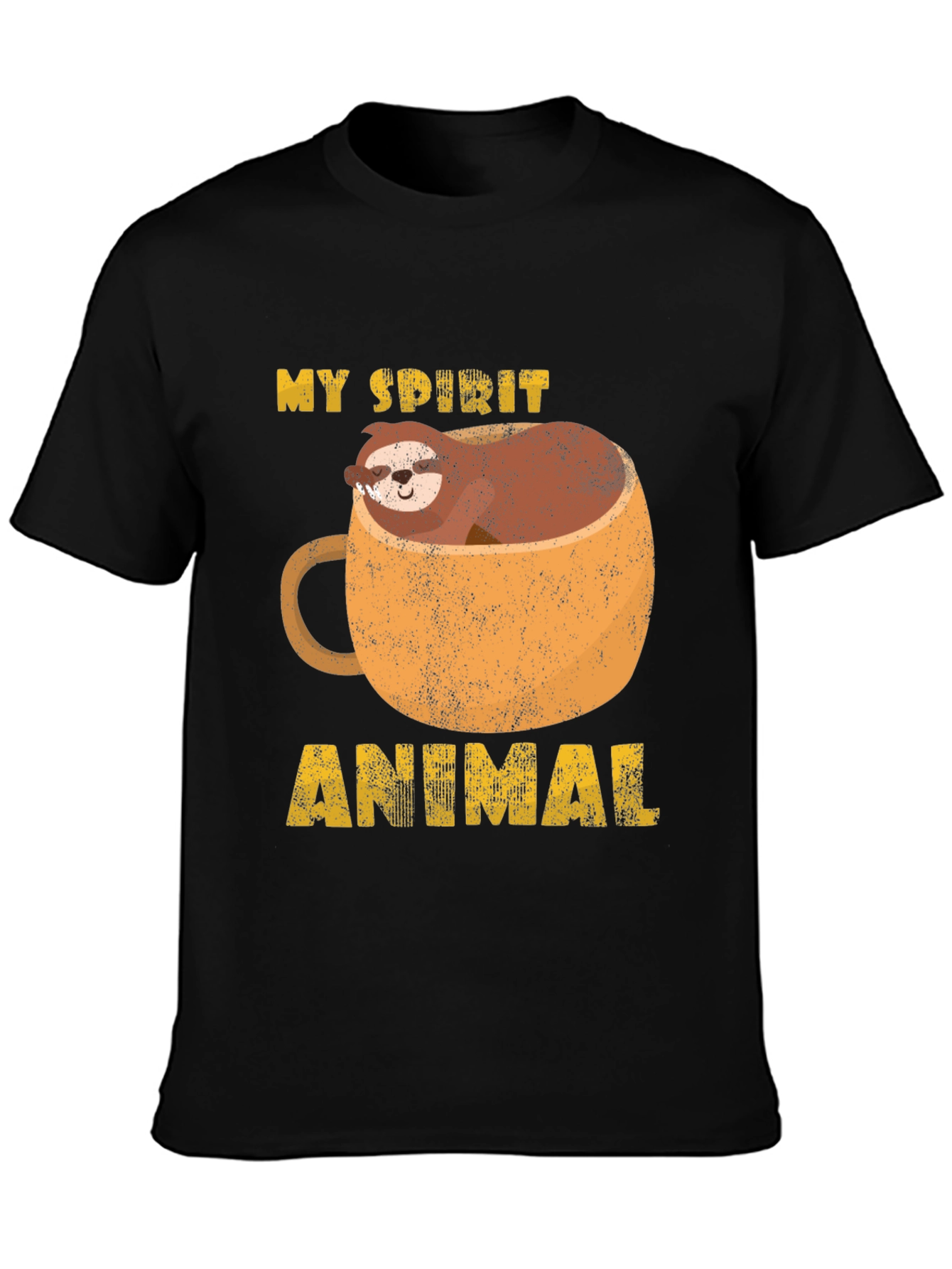 My Spirit Animal Sloth in Mug Graphic Tee