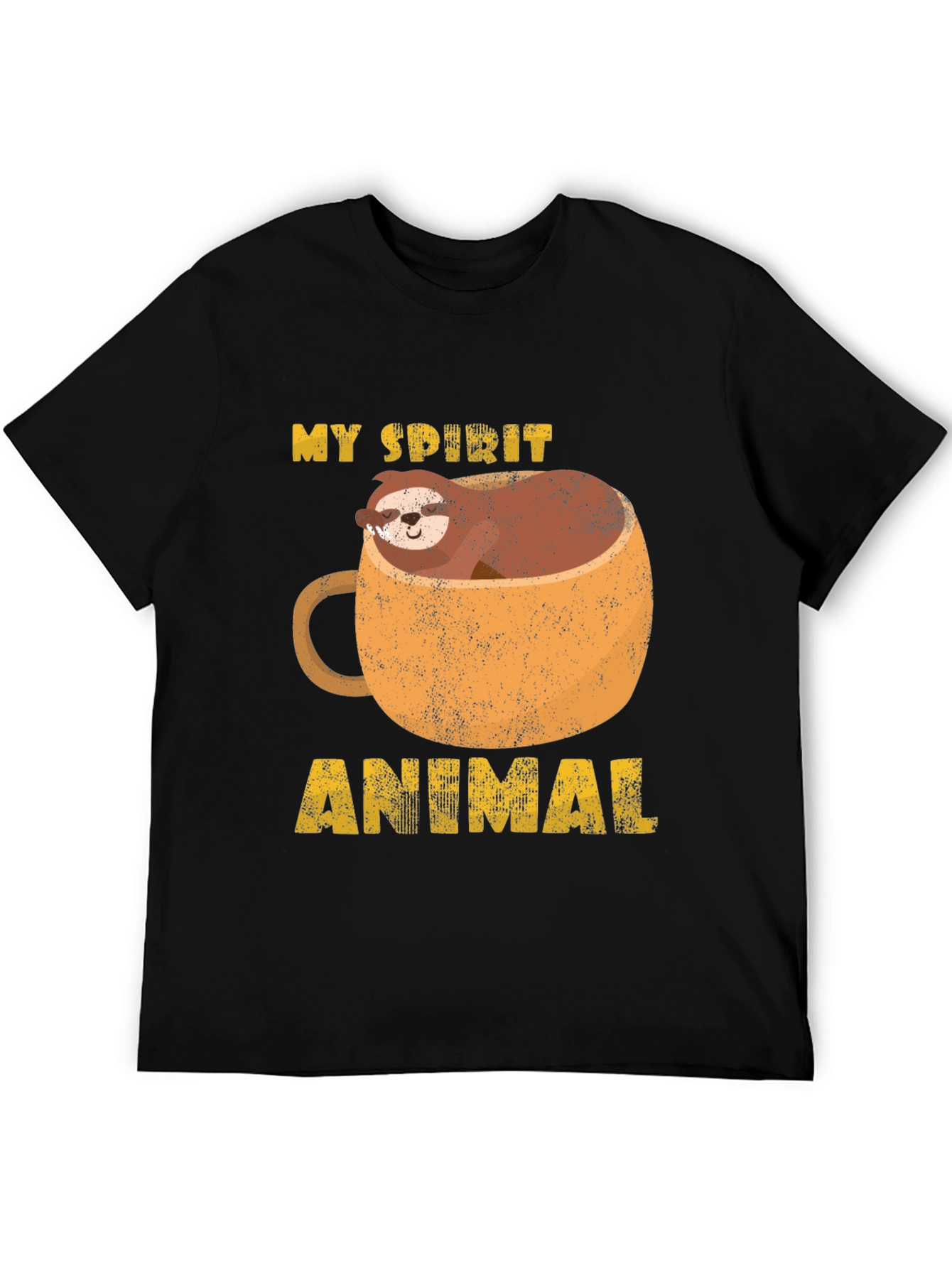 My Spirit Animal Sloth in Mug Graphic Tee