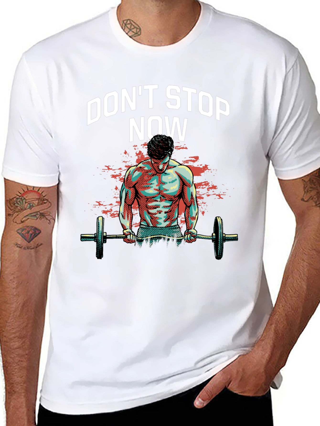 Dont Stop Now Gym T-Shirt - Fitness Motivation