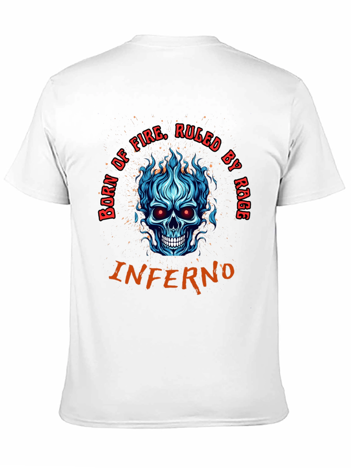 Inferno Skull Graphic Tee - Born of Fire