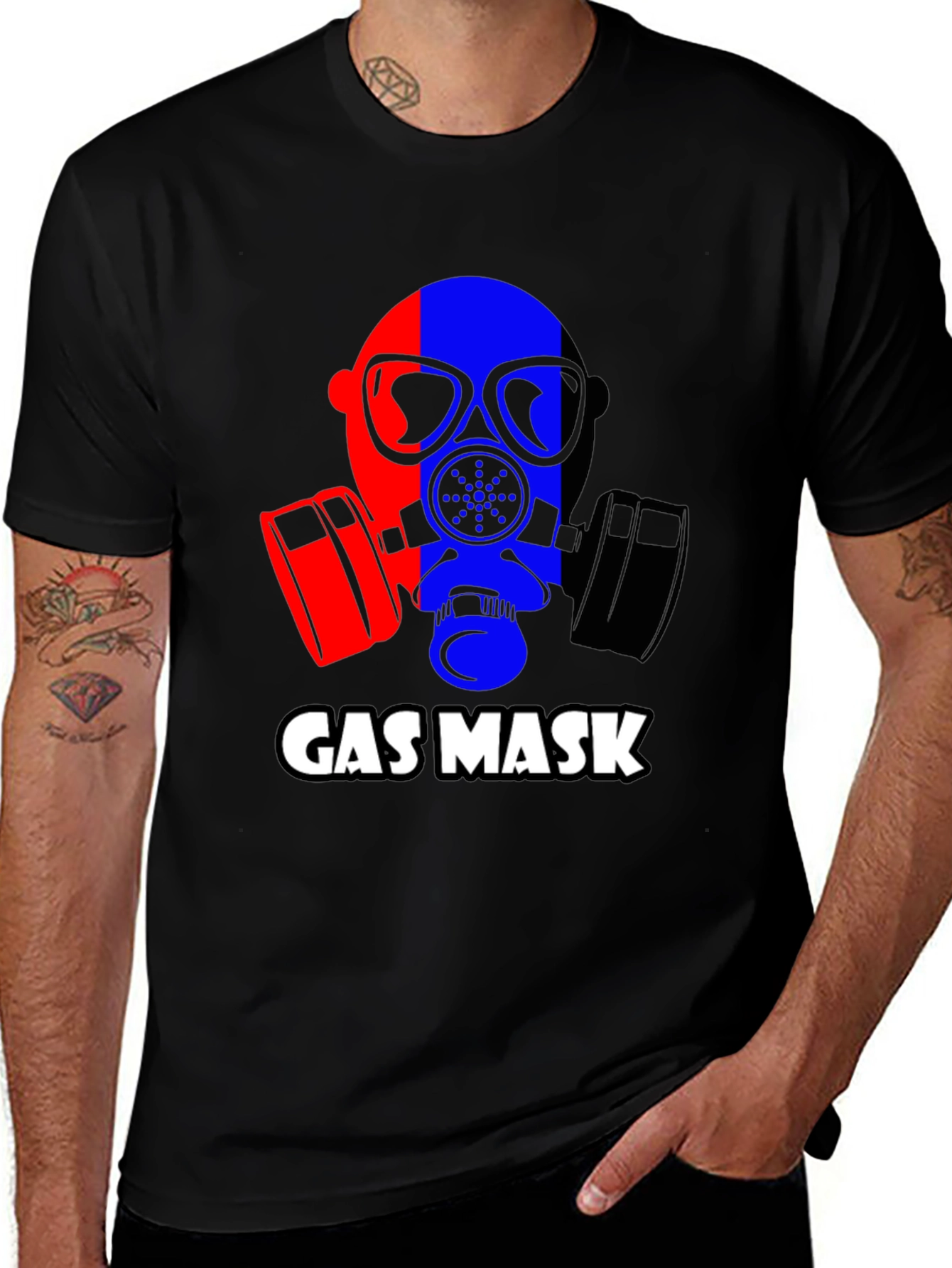Gas Mask Graphic T-Shirt - Bold Statement Tee