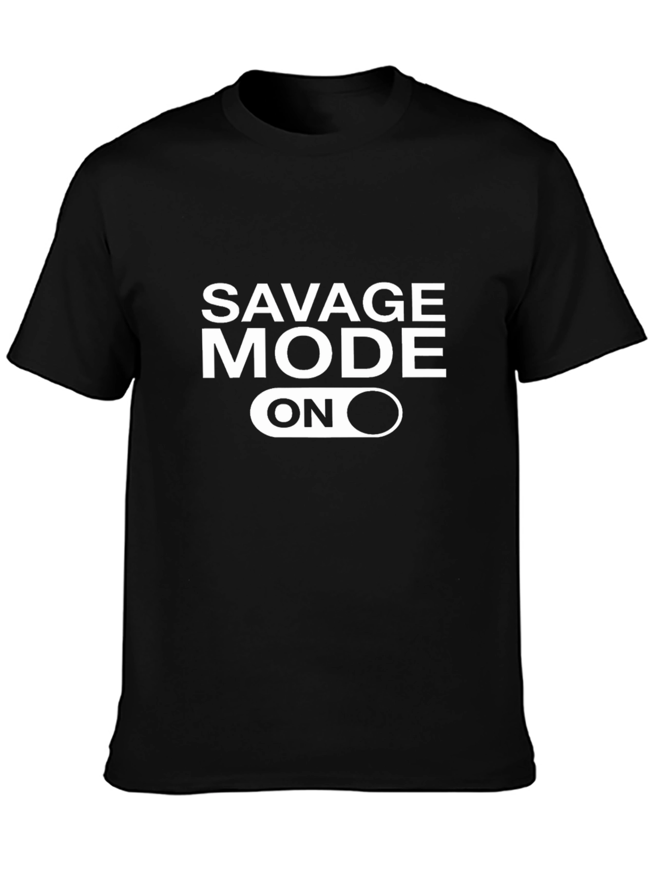 Savage Mode On Black Graphic Tee