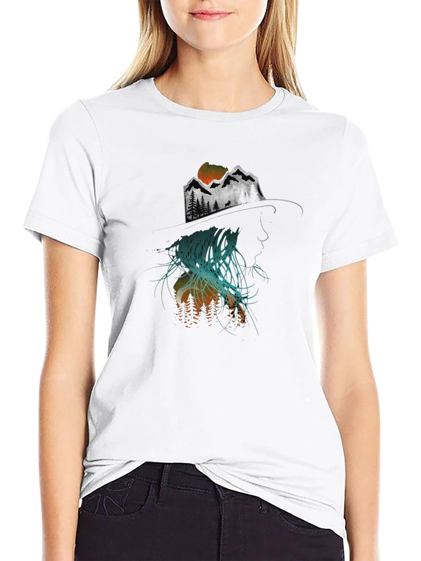 Nature Silhouette Graphic Tee - Unisex