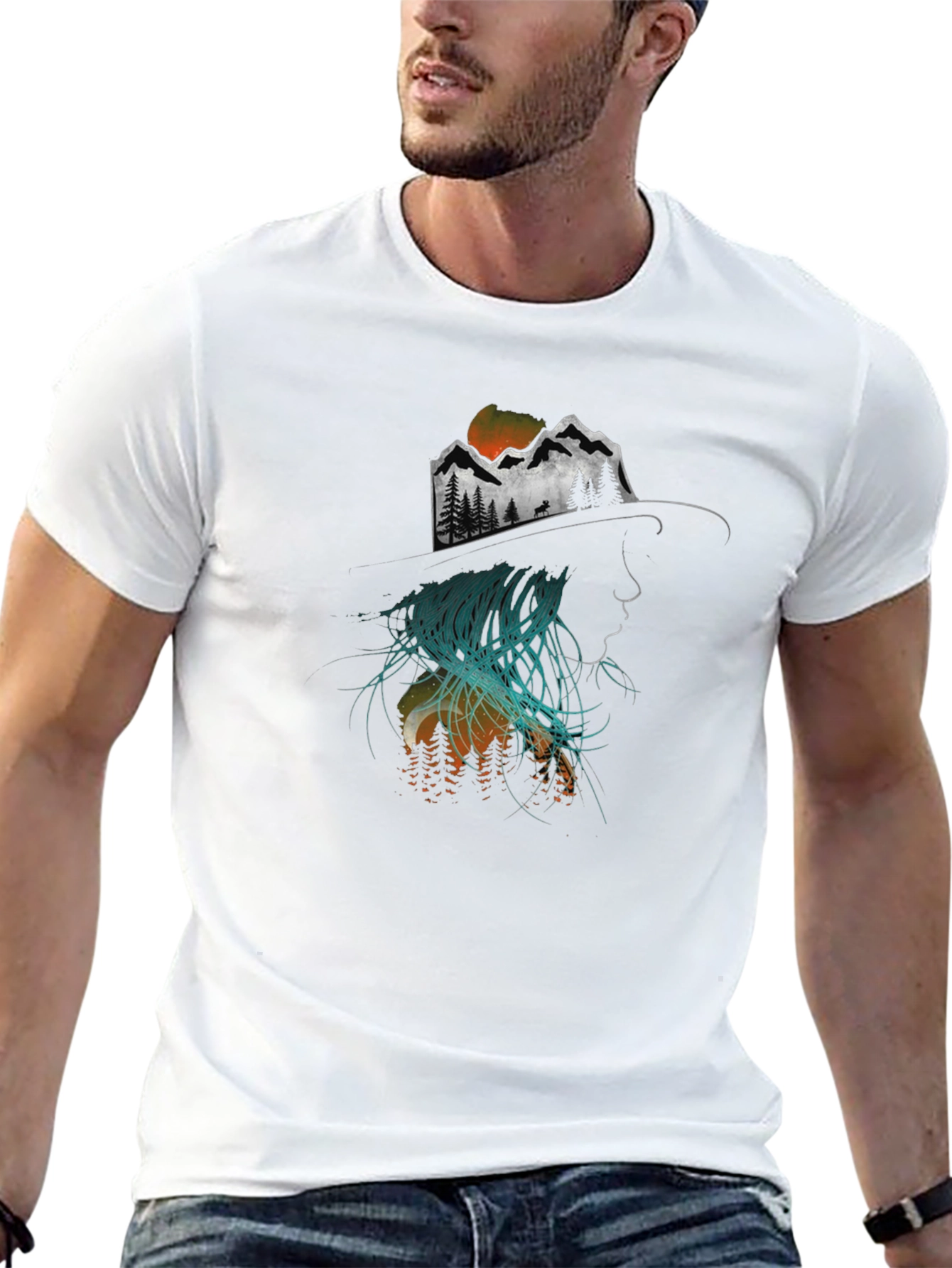 Nature Silhouette Graphic Tee - Unisex