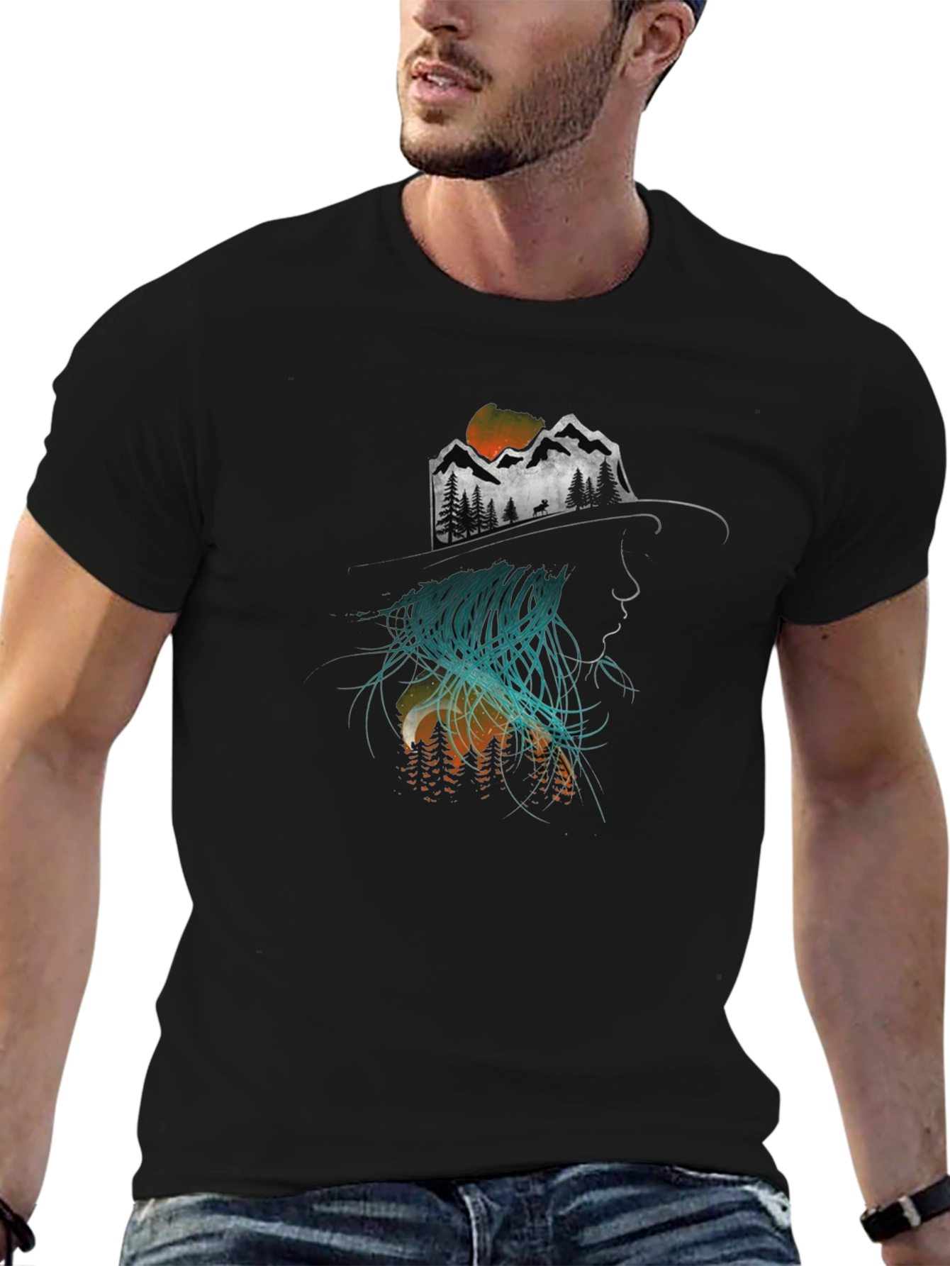 Nature Silhouette Graphic Tee - Unisex