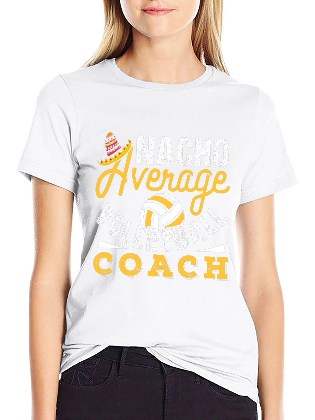 Nacho Average Volleyball Coach T-Shirt